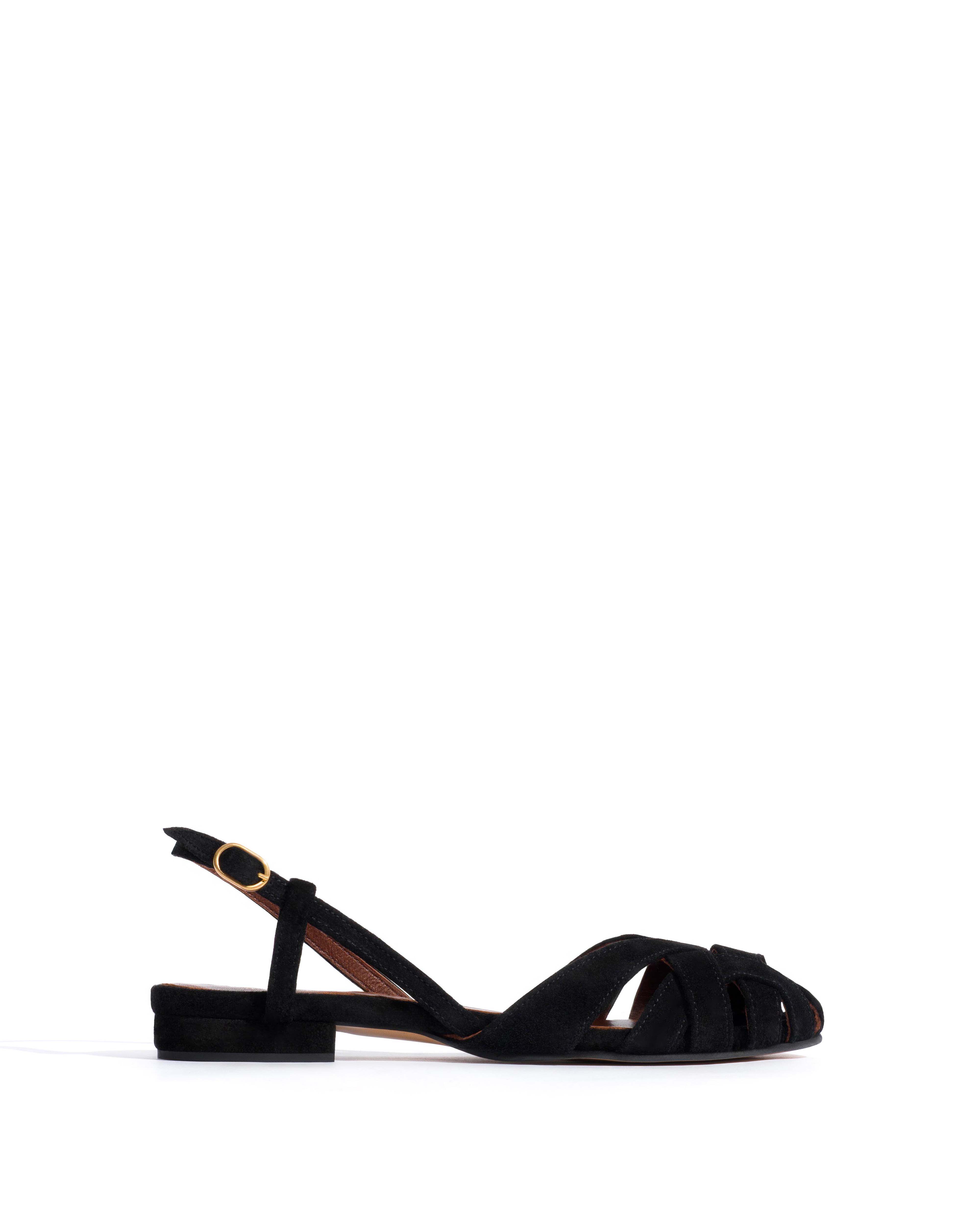 Banie 20 Calf suede Black