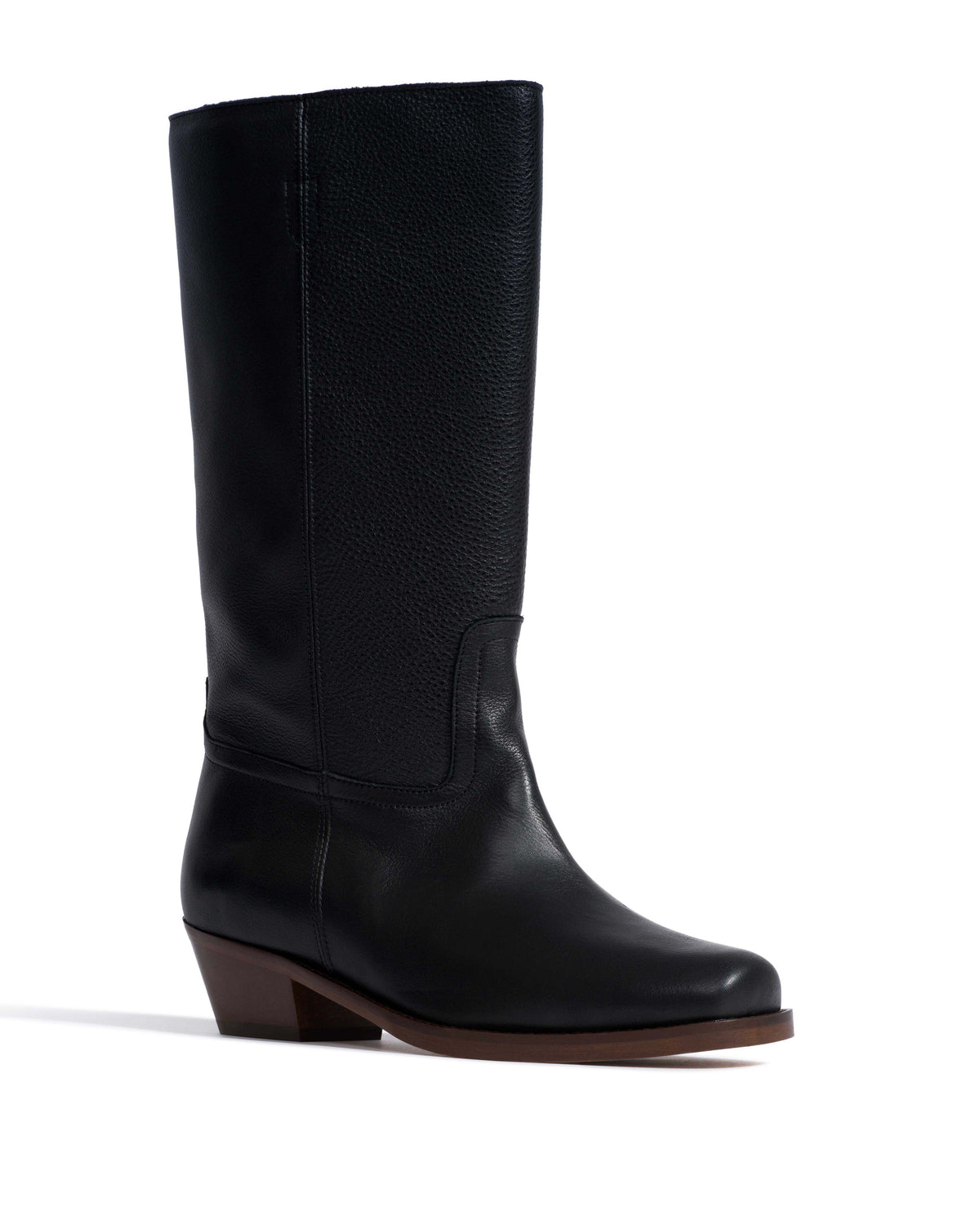 Tarisha Natural grain soft calf Black