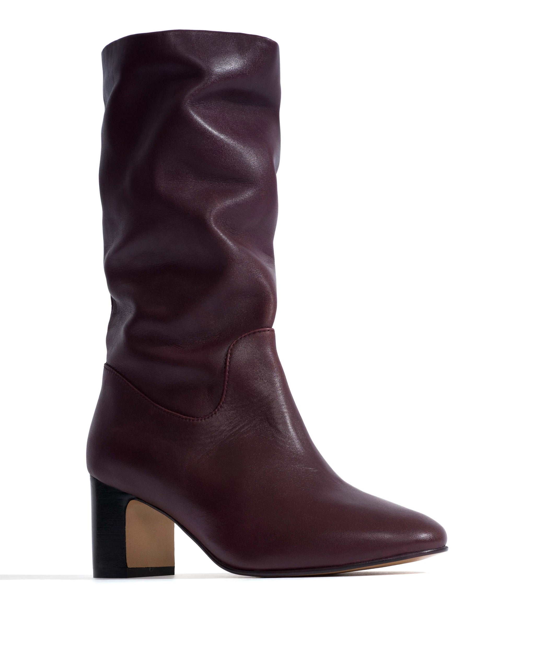Cacha 55 stacked Soft calf Fig purple