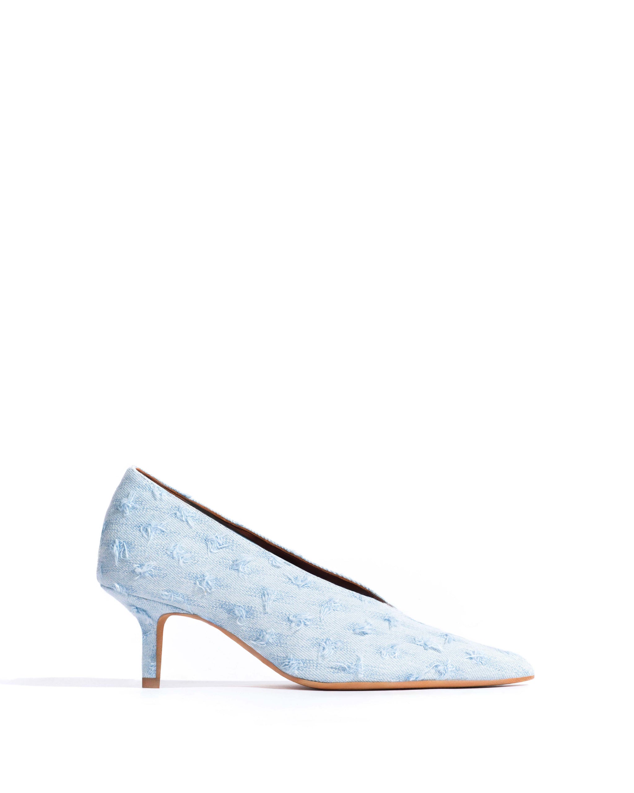 Phia 55 pin Denim Distressed washed blue