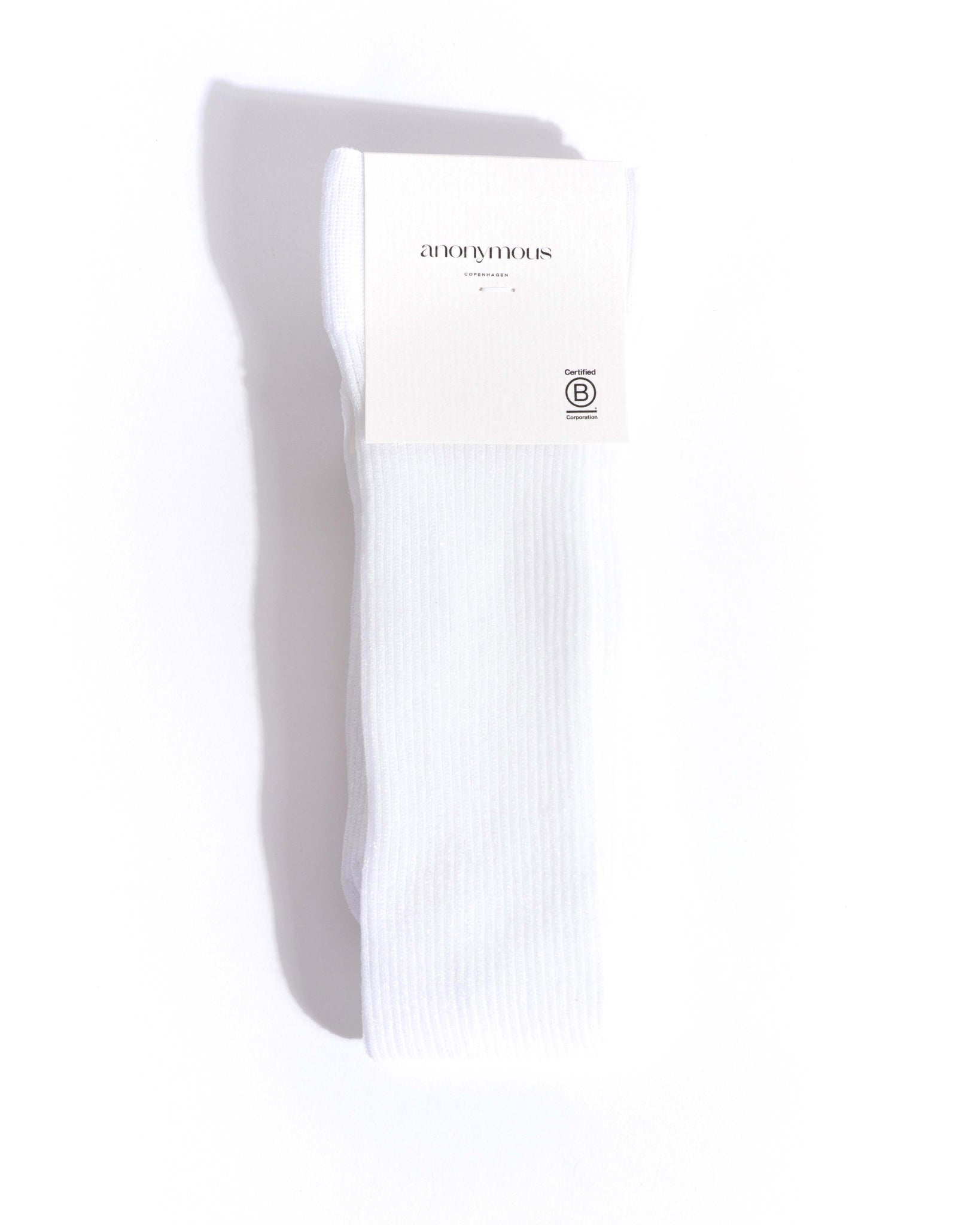 Noa midt calf glitter socks 52% nylon 48% polyester Cream