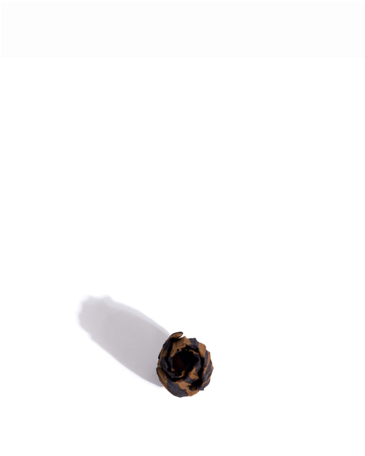 Tulip shoe clip Pleated zebra Chocolate shades