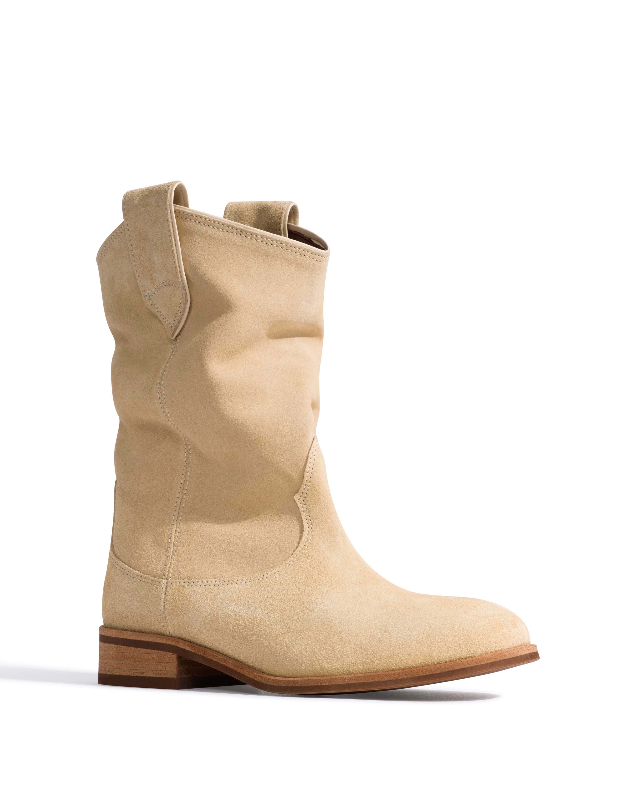 Claudia Calf suede Creamy sand