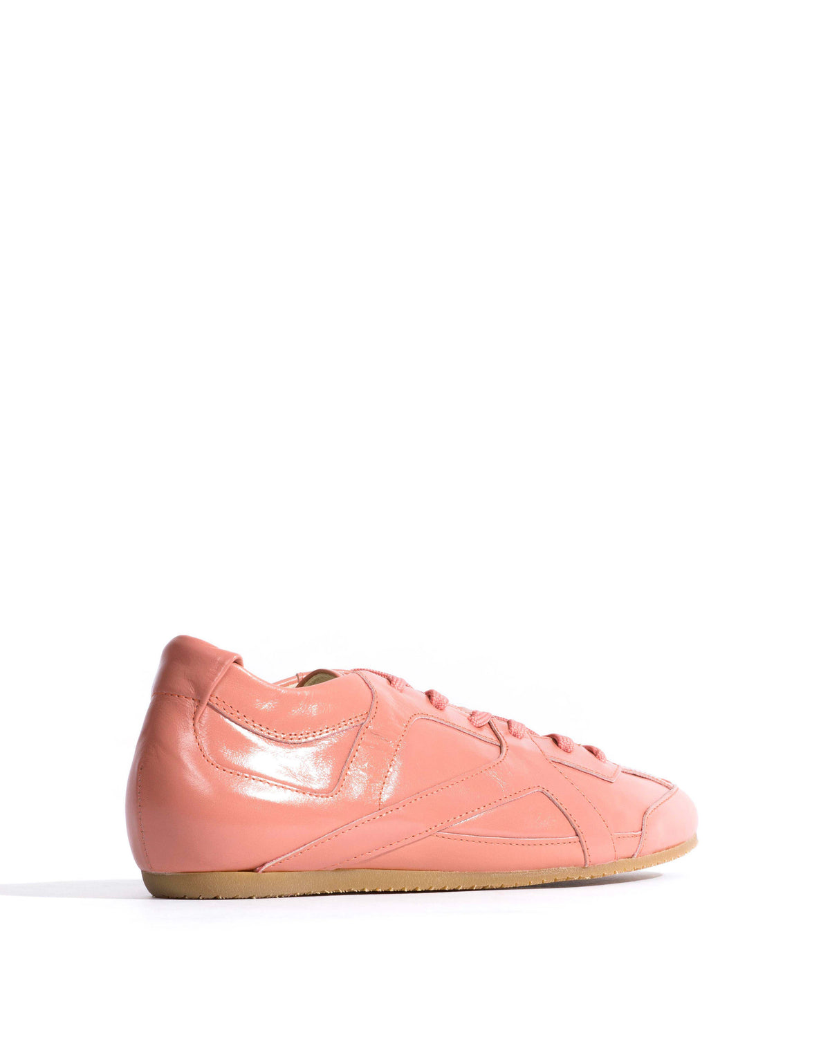 Sneakerina Crinkled polished goat Misty coral