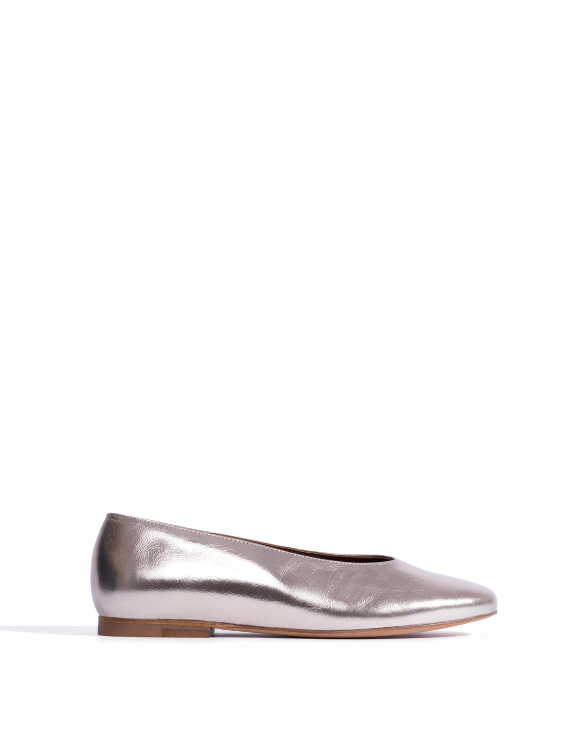 Silja 10 Crinkled metallic lamb Vintage champagne