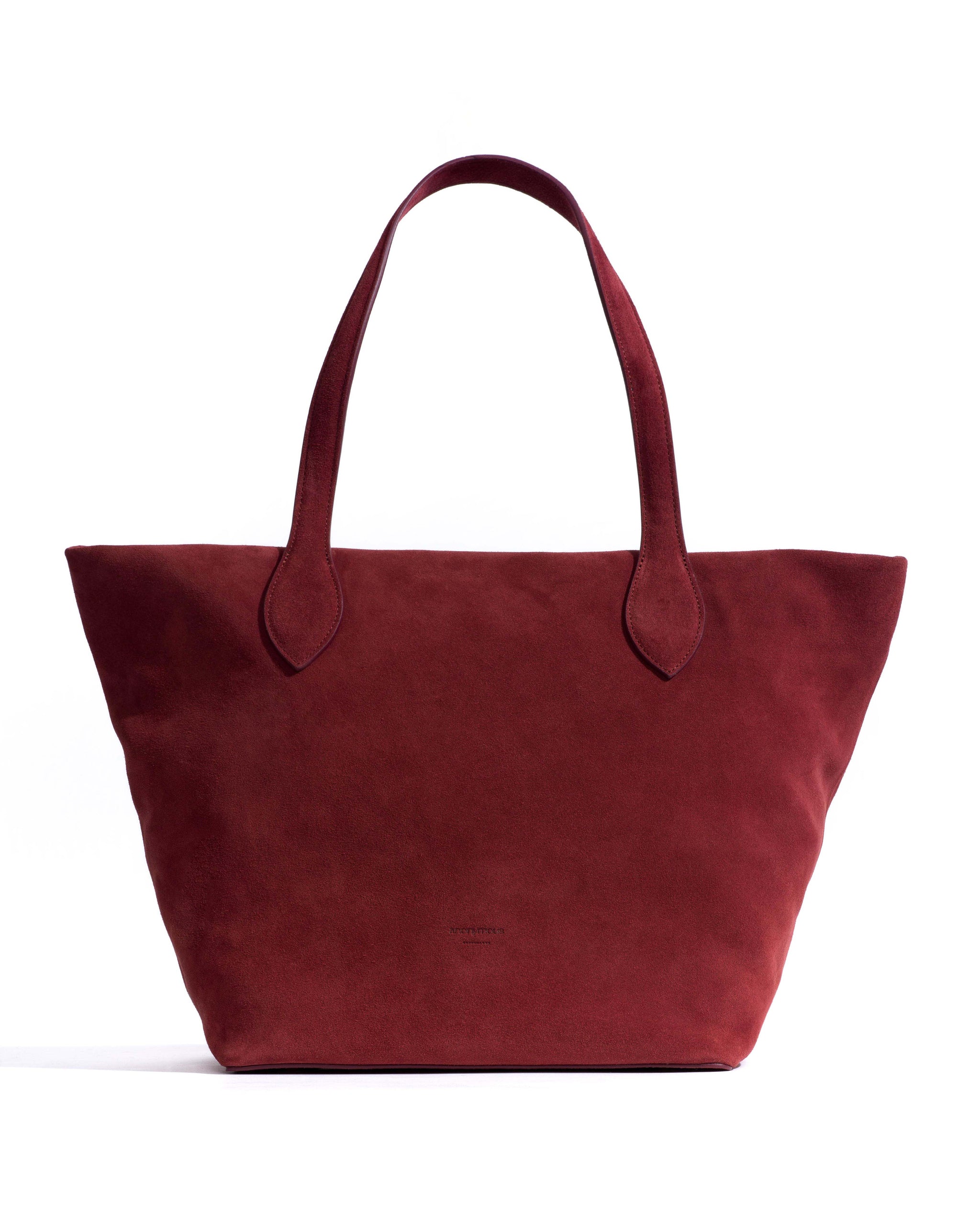 Arya carryall bag Calf suede Pomegranate