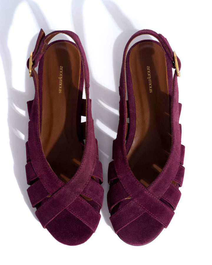 Sophie 20 Calf suede Fig purple– Anonymous Copenhagen DK Official
