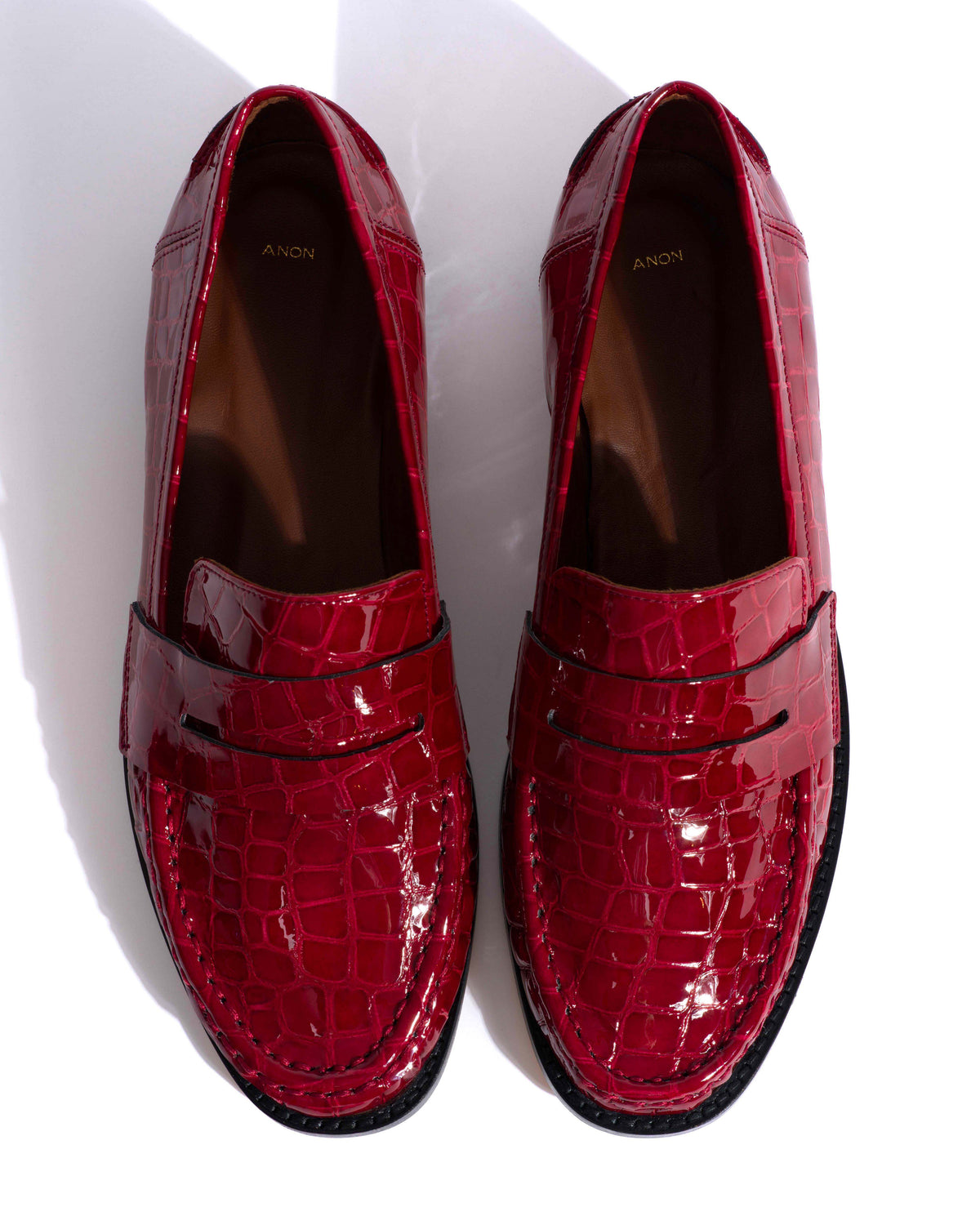 Jesha Polished croco calf Pomegranate