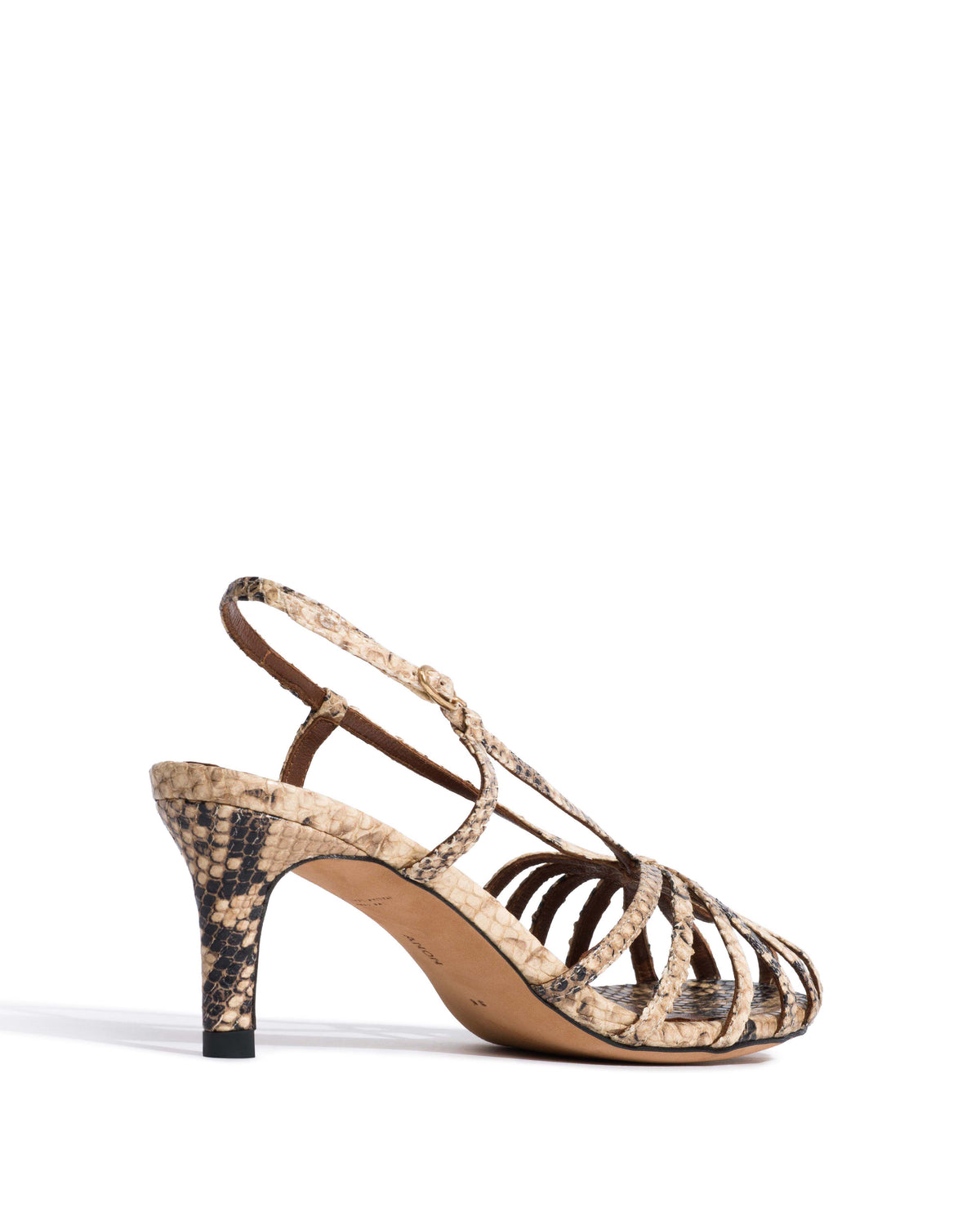 Candace 55 Snake calf Natural sand