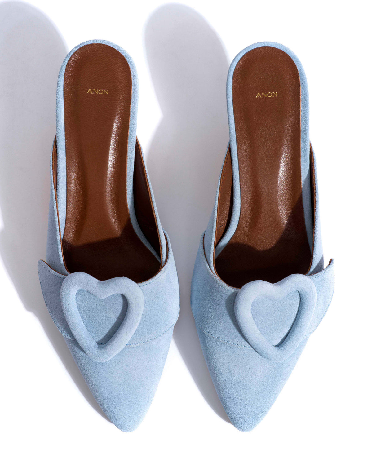 Shila 50 kitten Calf suede Porcelain blue