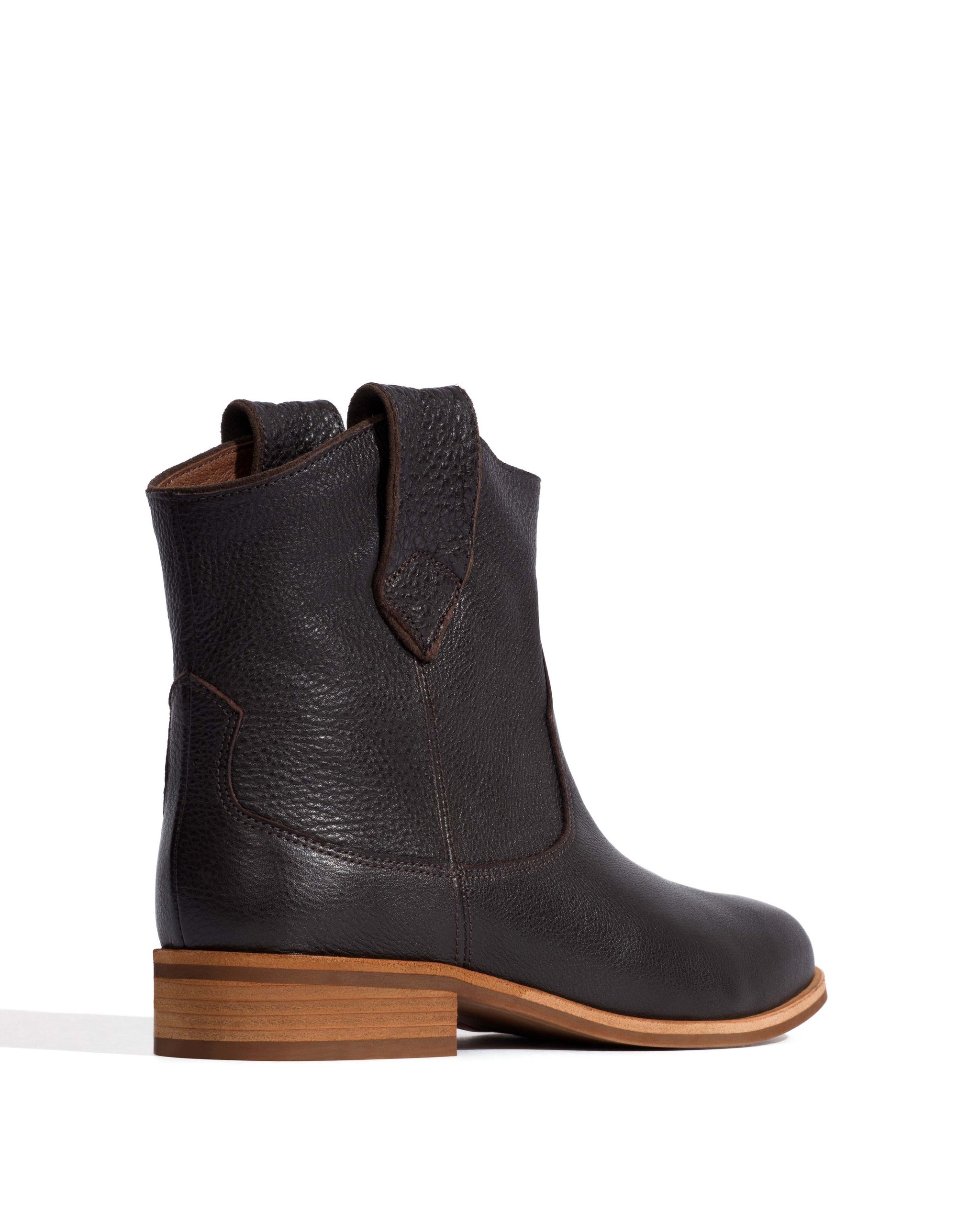 Monja Natural grain soft calf Espresso brown
