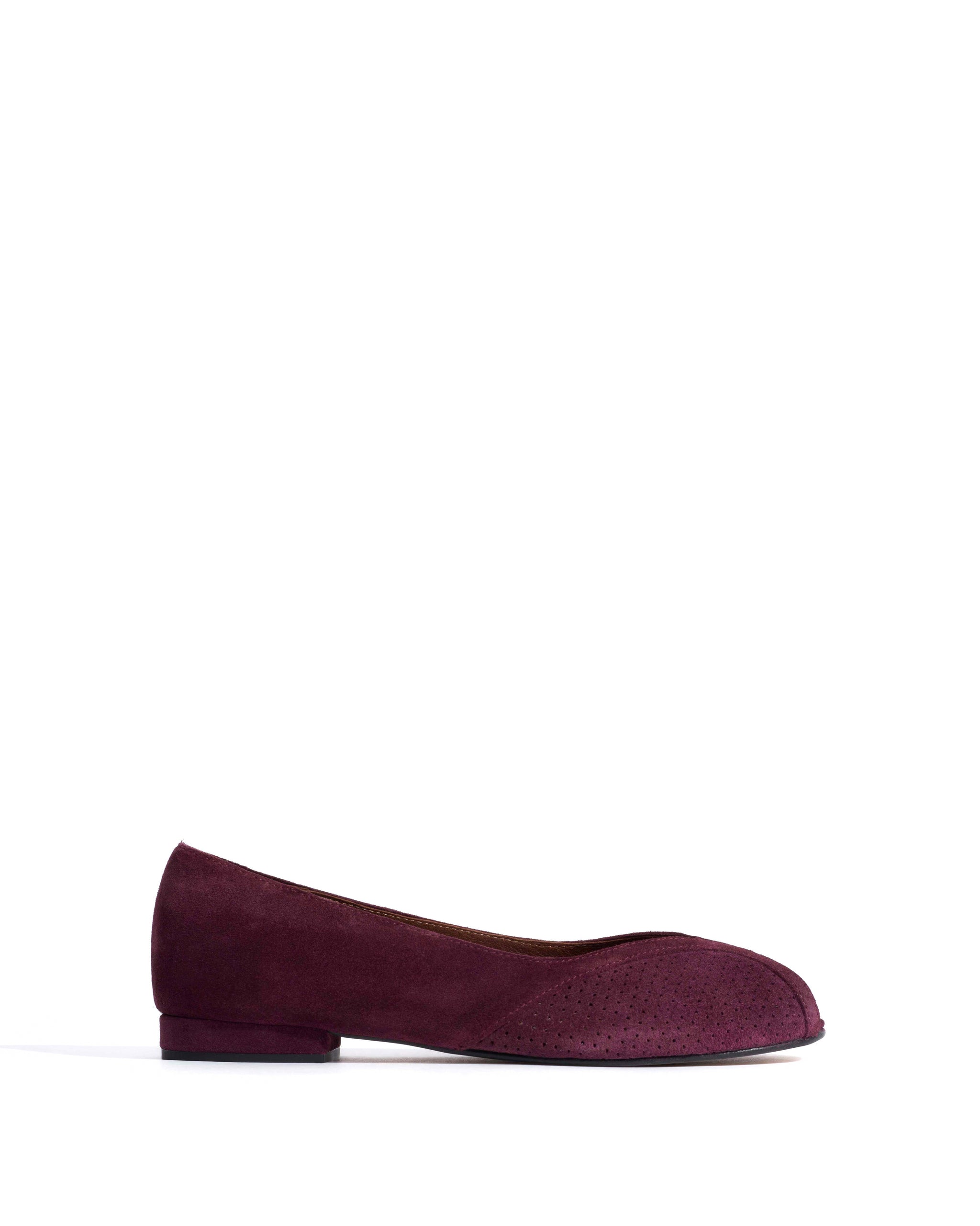 Tiffy Calf suede Fig purple - Anonymous Copenhagen Flat-loafers & ballerinas & pumps