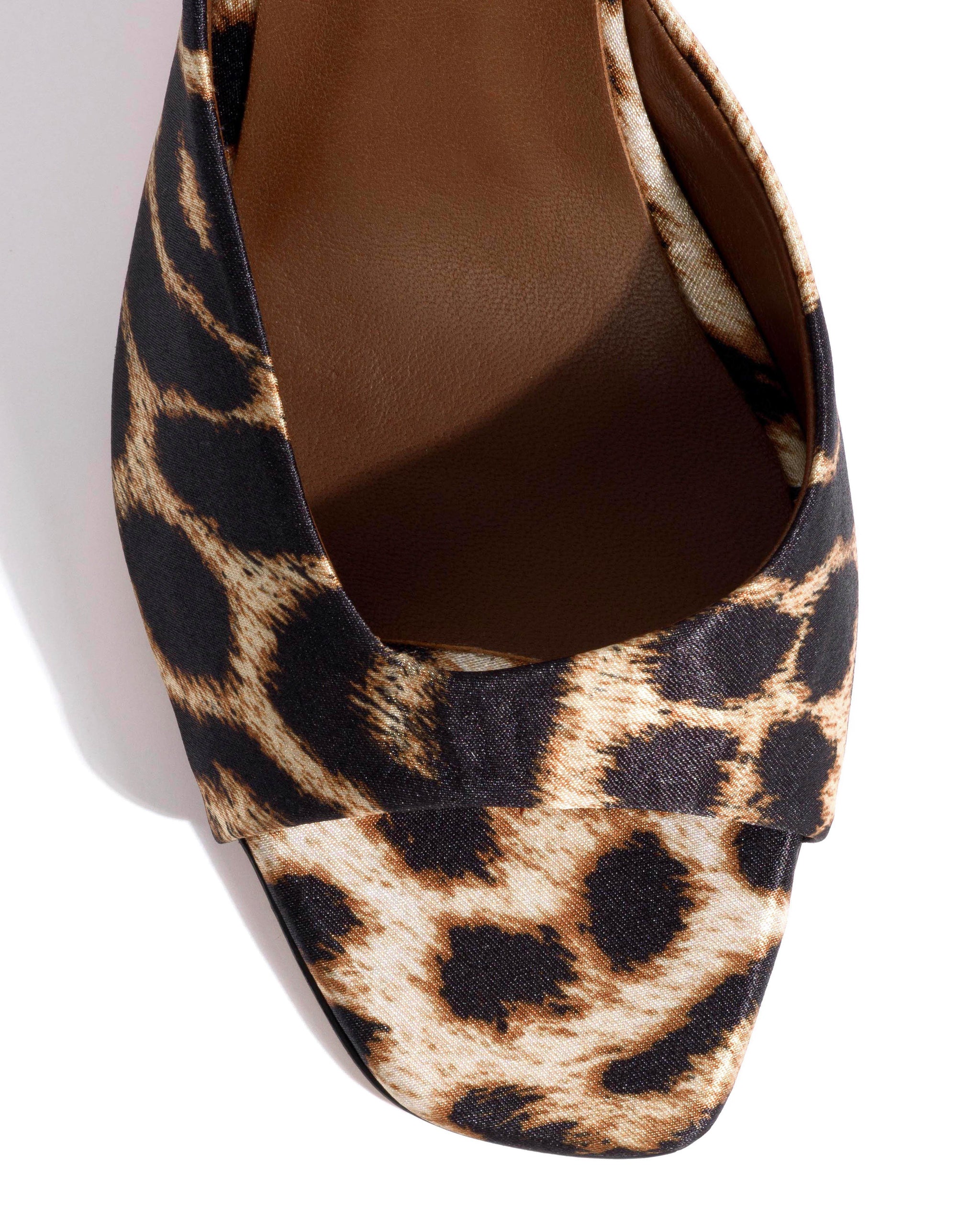 Mazy 100 Satin print Leopard - Anonymous Copenhagen Heels