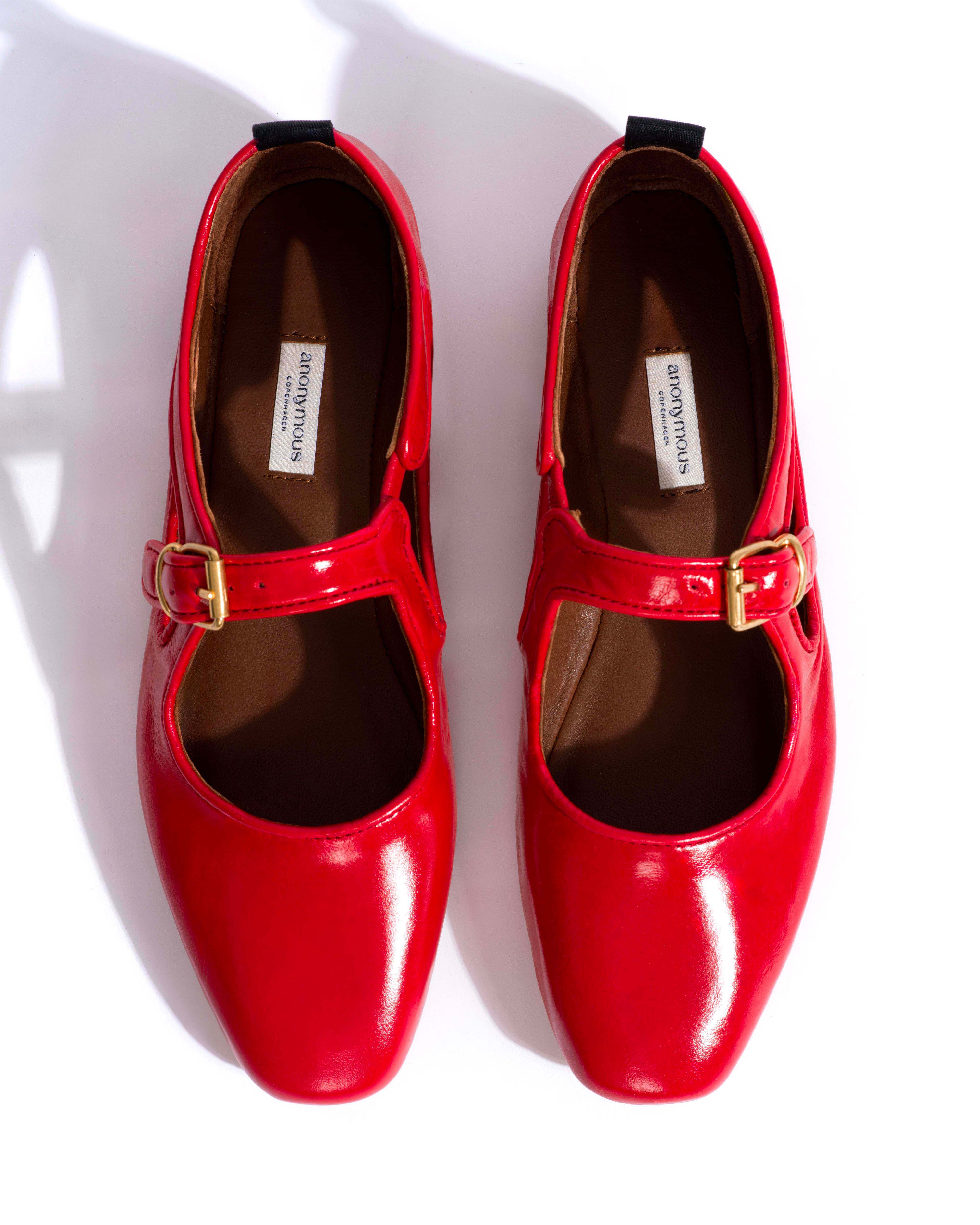 Praise Crinkled polished goat Scarlet