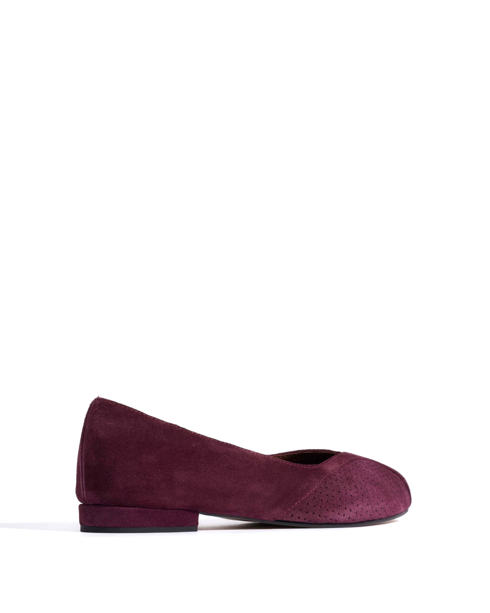 Tiffy Calf suede Fig purple - Anonymous Copenhagen Flat-loafers & ballerinas & pumps