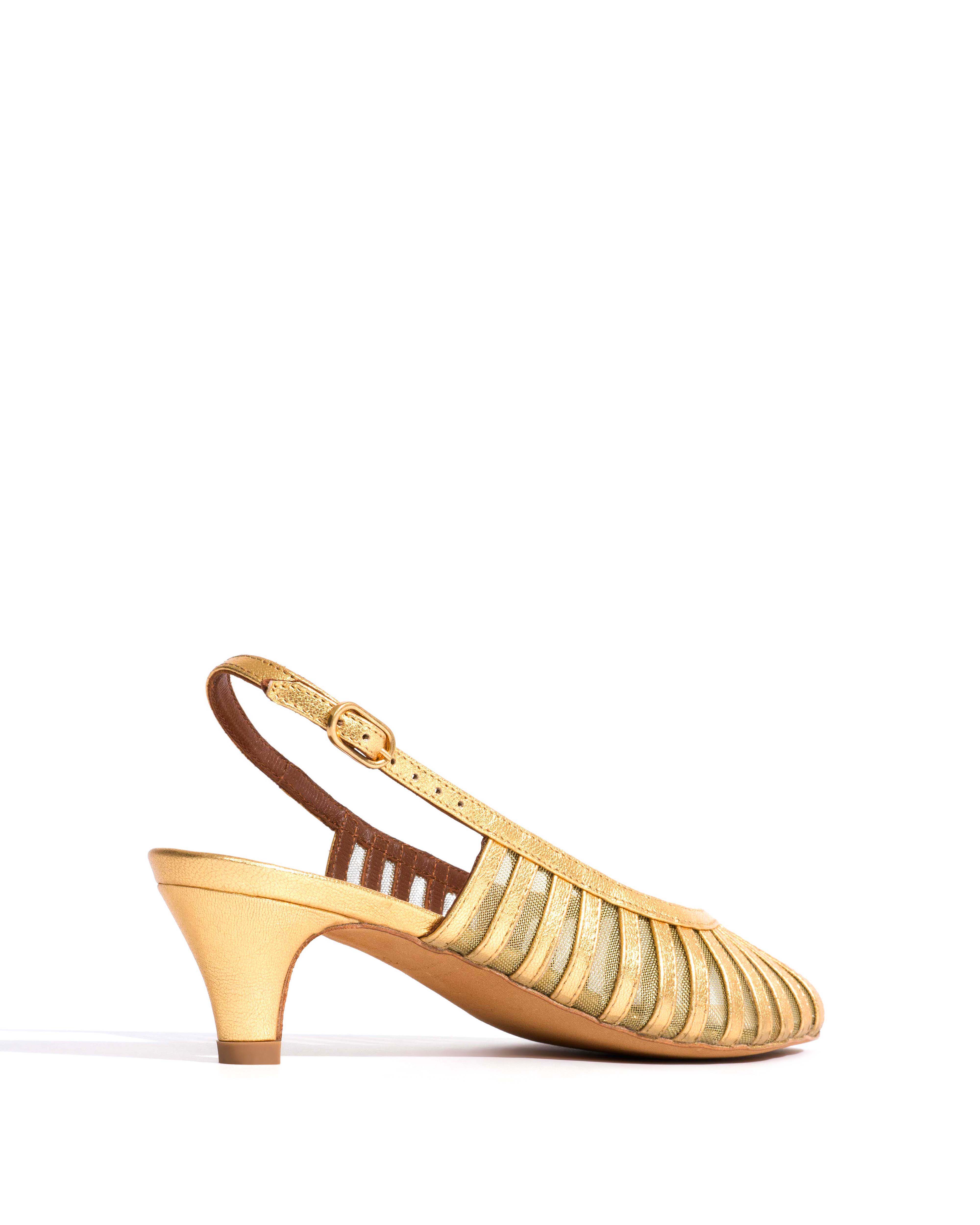 Carminho 40 mesh Metallic goat & mesh Gold