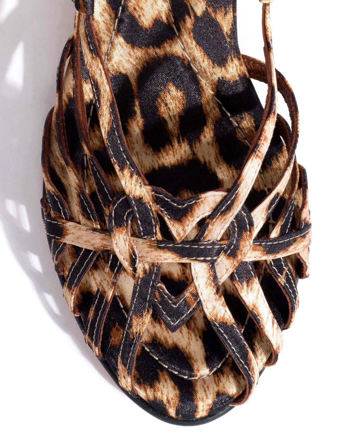 Briddie 50 heart Satin print Leopard