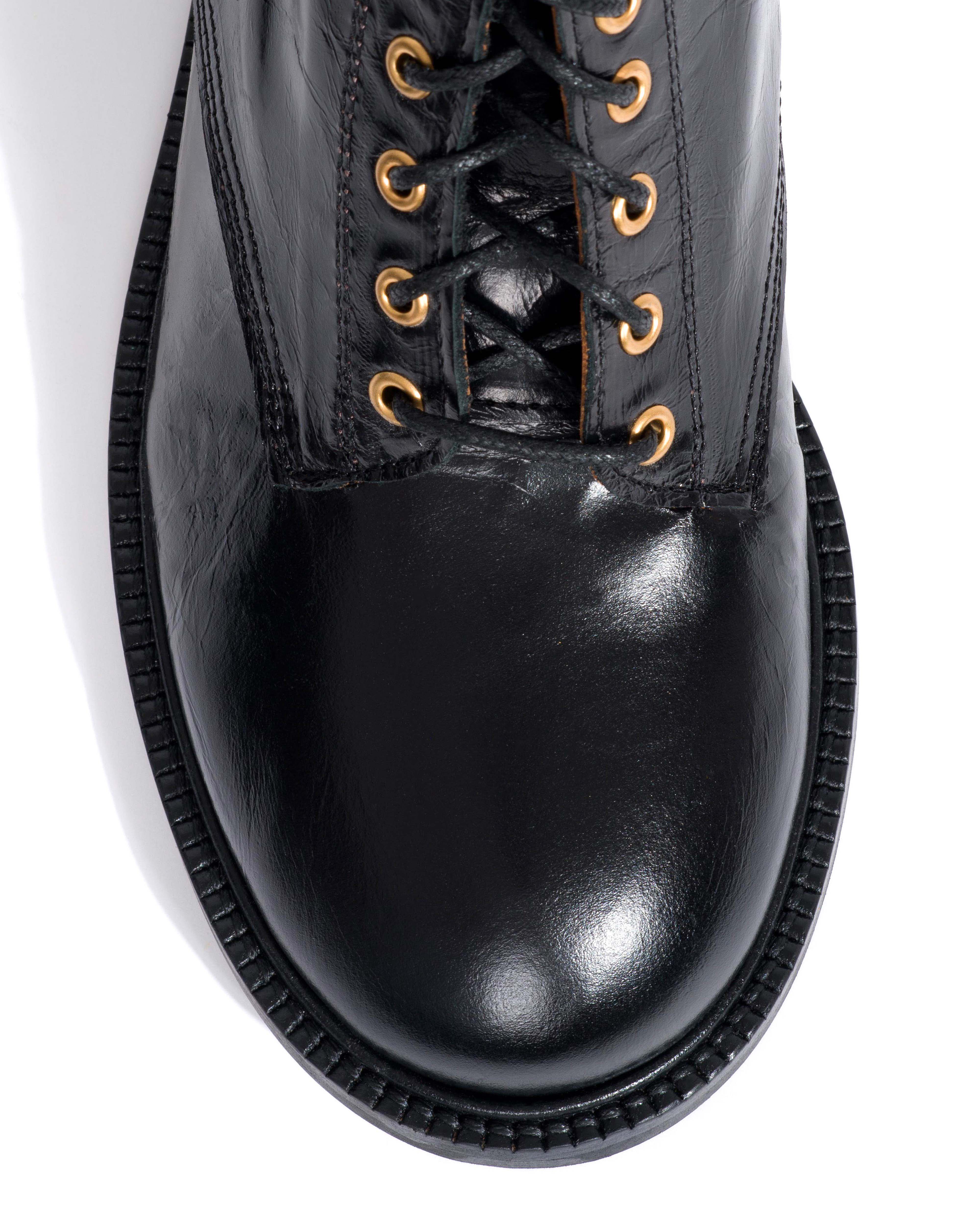 Valery Crinkled soft calf Black