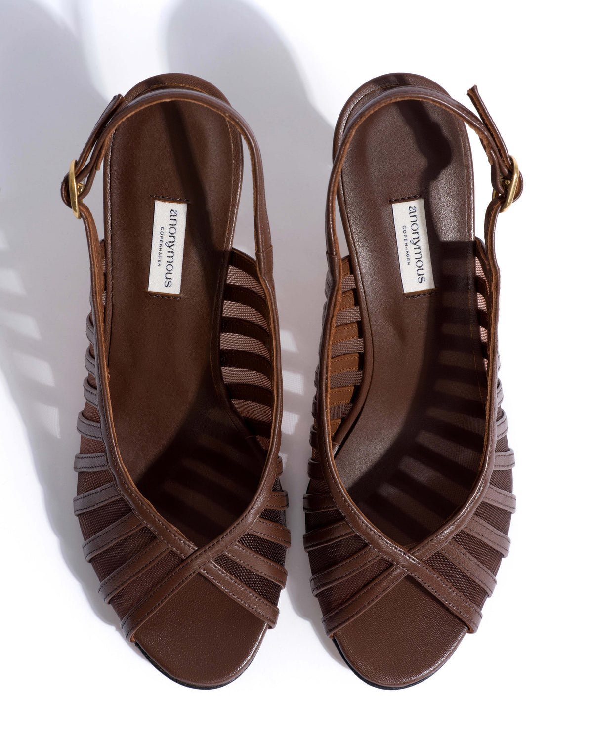 Carminho 75 mesh Shiny lamb & mesh Chocolate