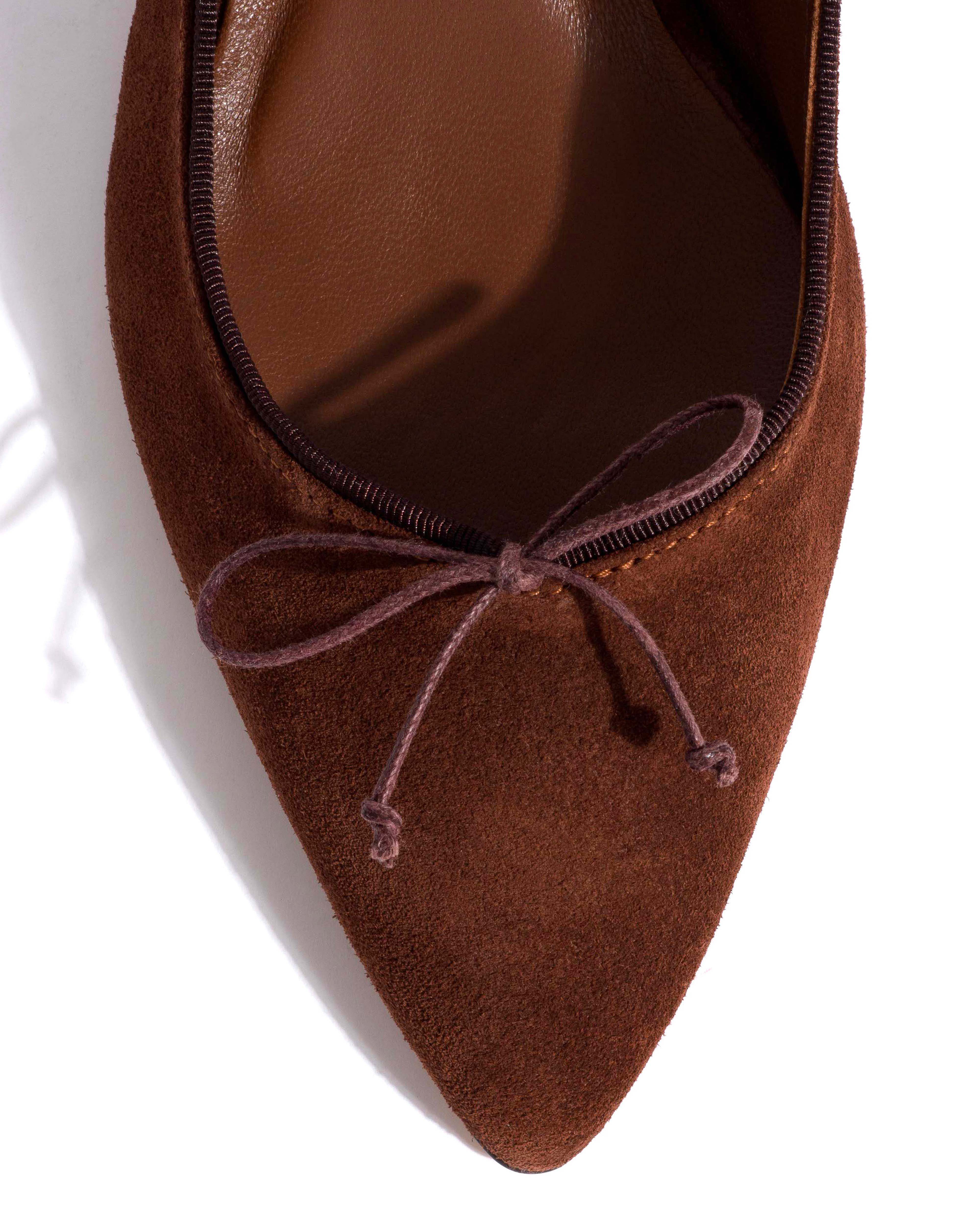 Kasy 50 kitten Calf suede Chocolate