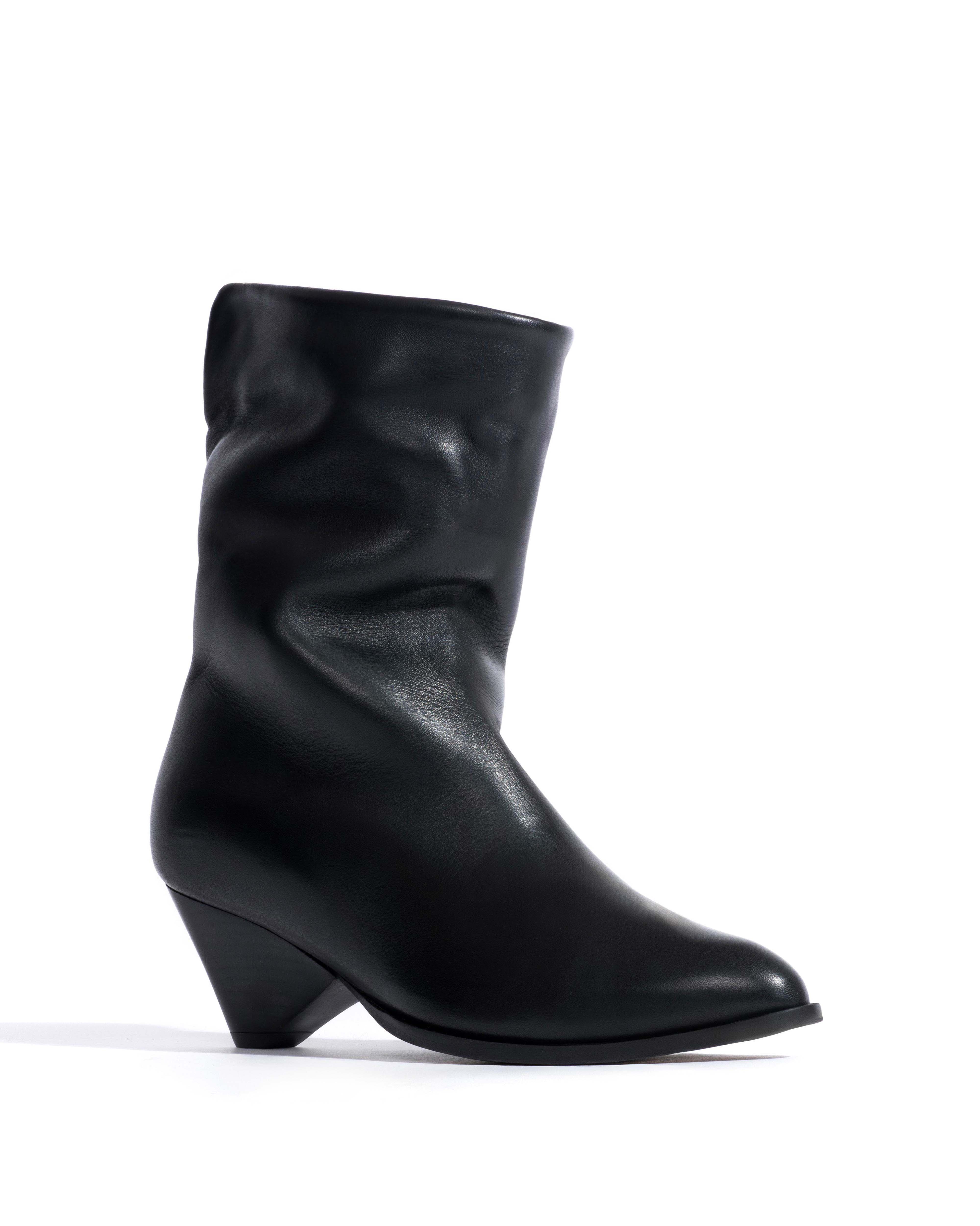 Vully 50 triangle lamb shearling Soft calf Black