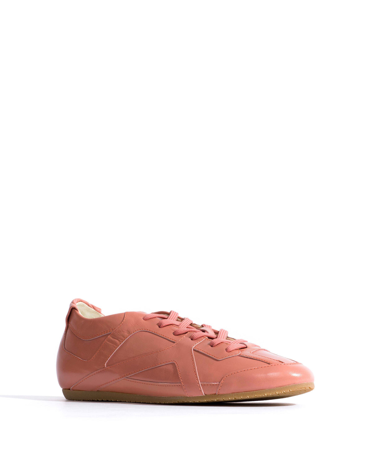 Sneakerina Crinkled polished goat Misty coral