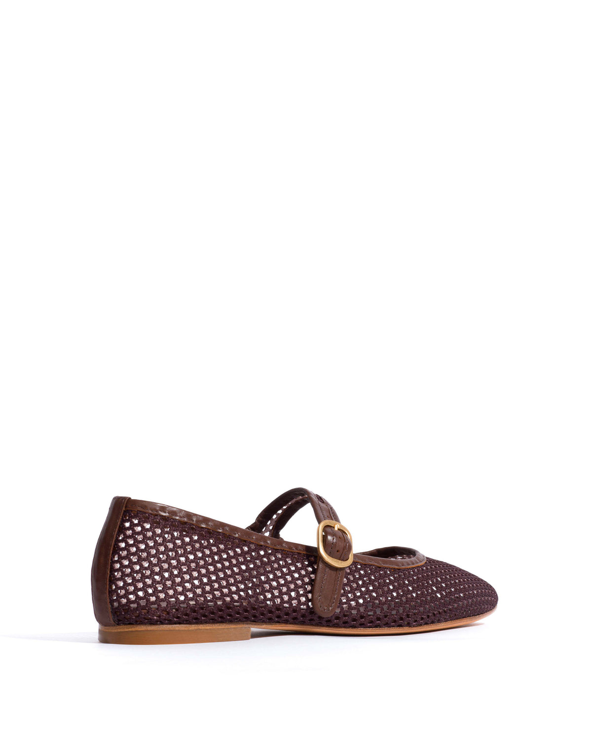Lana netted mesh Shiny lamb & netted mesh Chocolate
