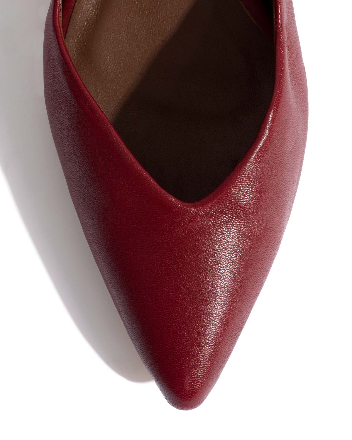 Trini 40 stiletto Shiny lamb Pomegranate