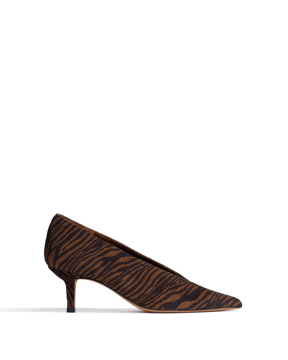 Phia 55 pin Pleated zebra Chocolate shades