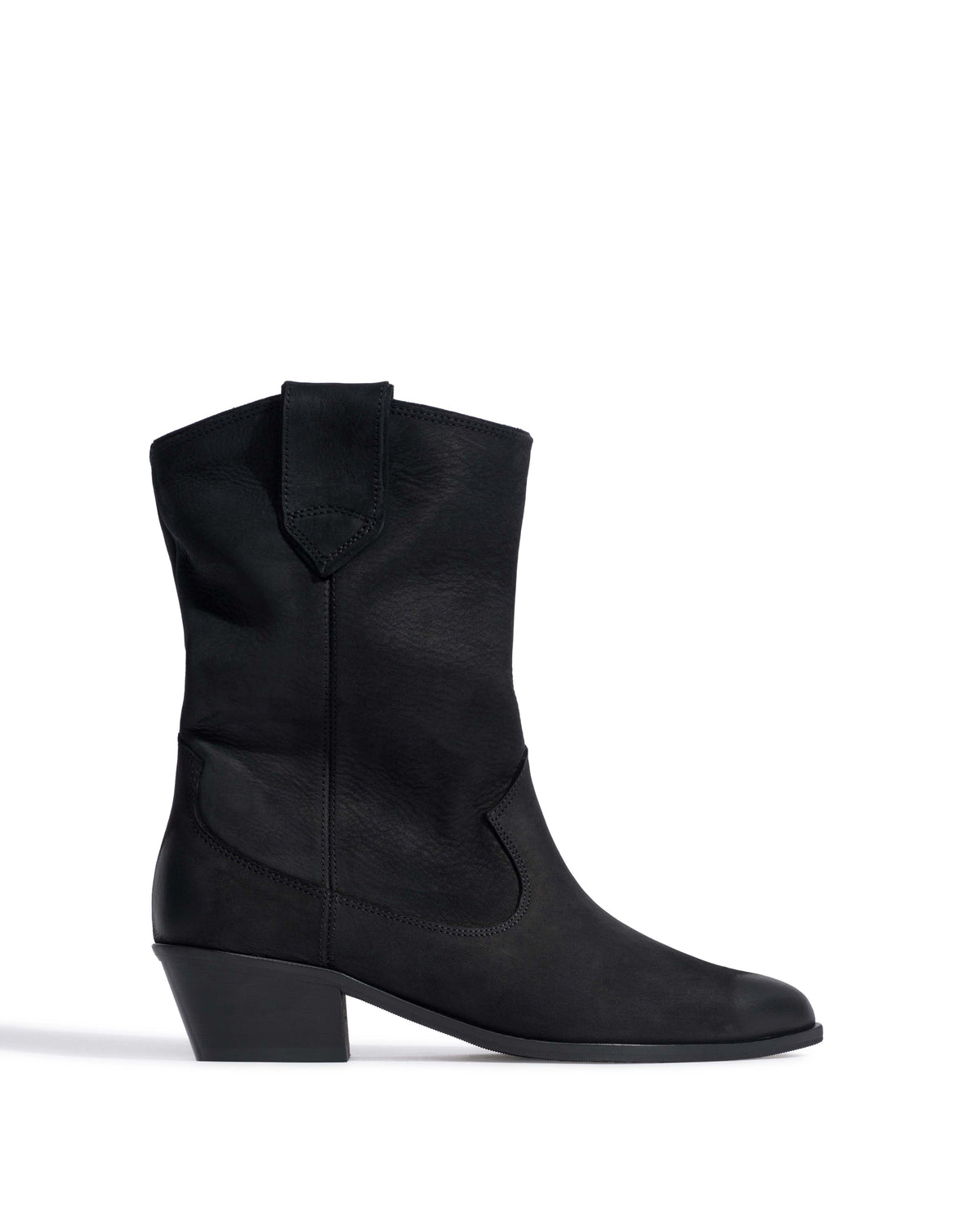 Saseline 35 Soft nubuck calf Black