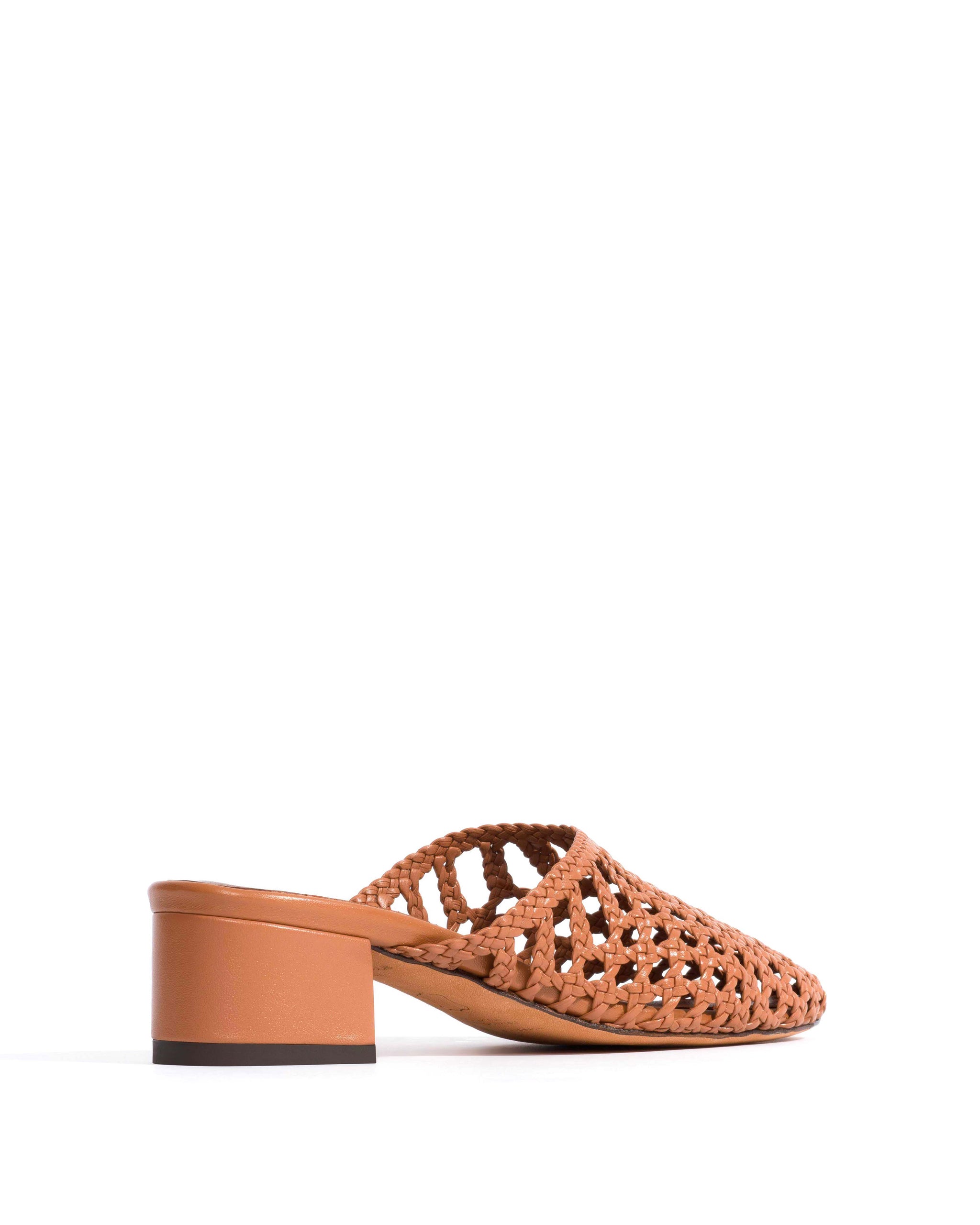 Sabrina 40 hand-braided leather Caramel - Anonymous Copenhagen Heels
