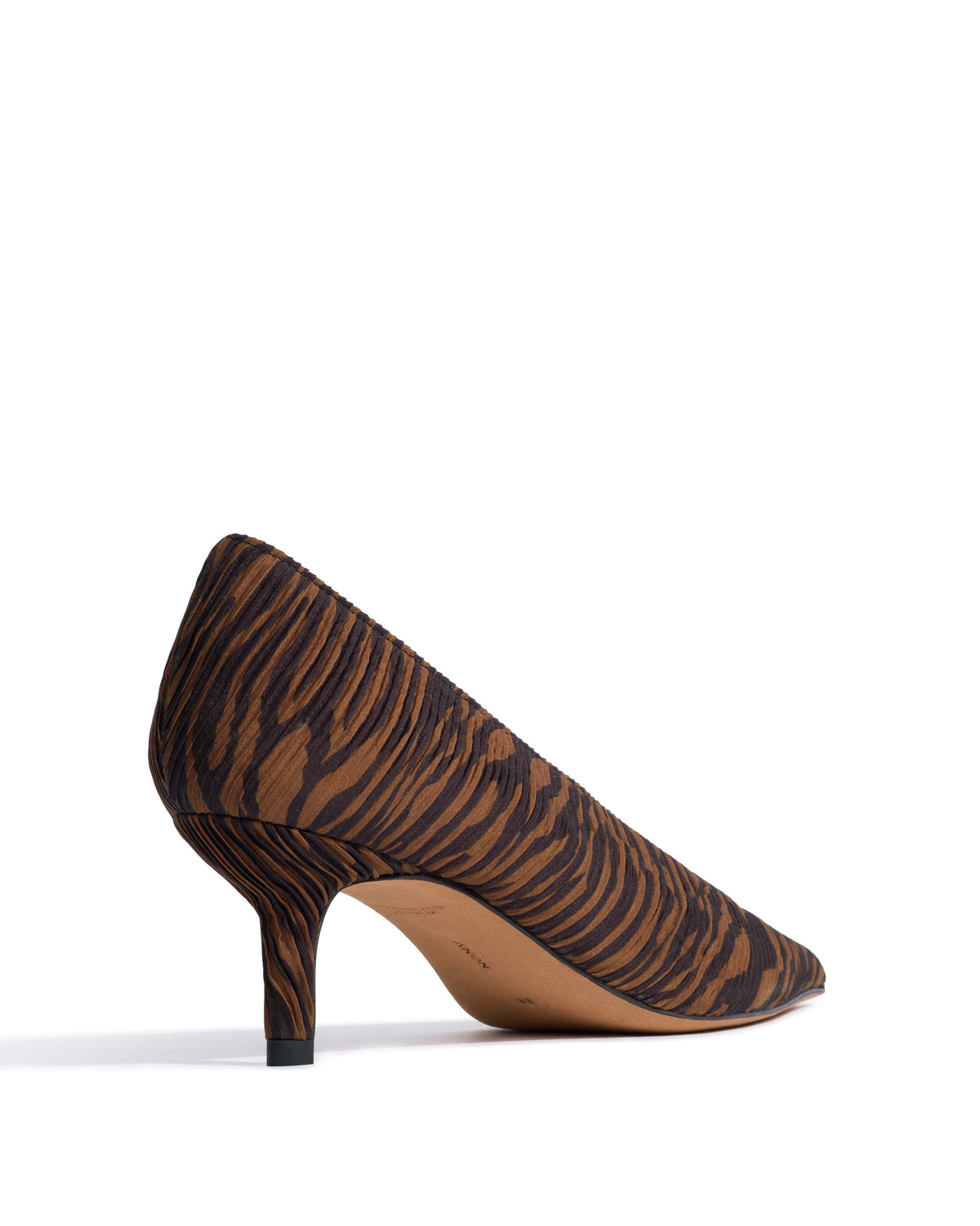 Phia 55 pin Pleated zebra Chocolate shades
