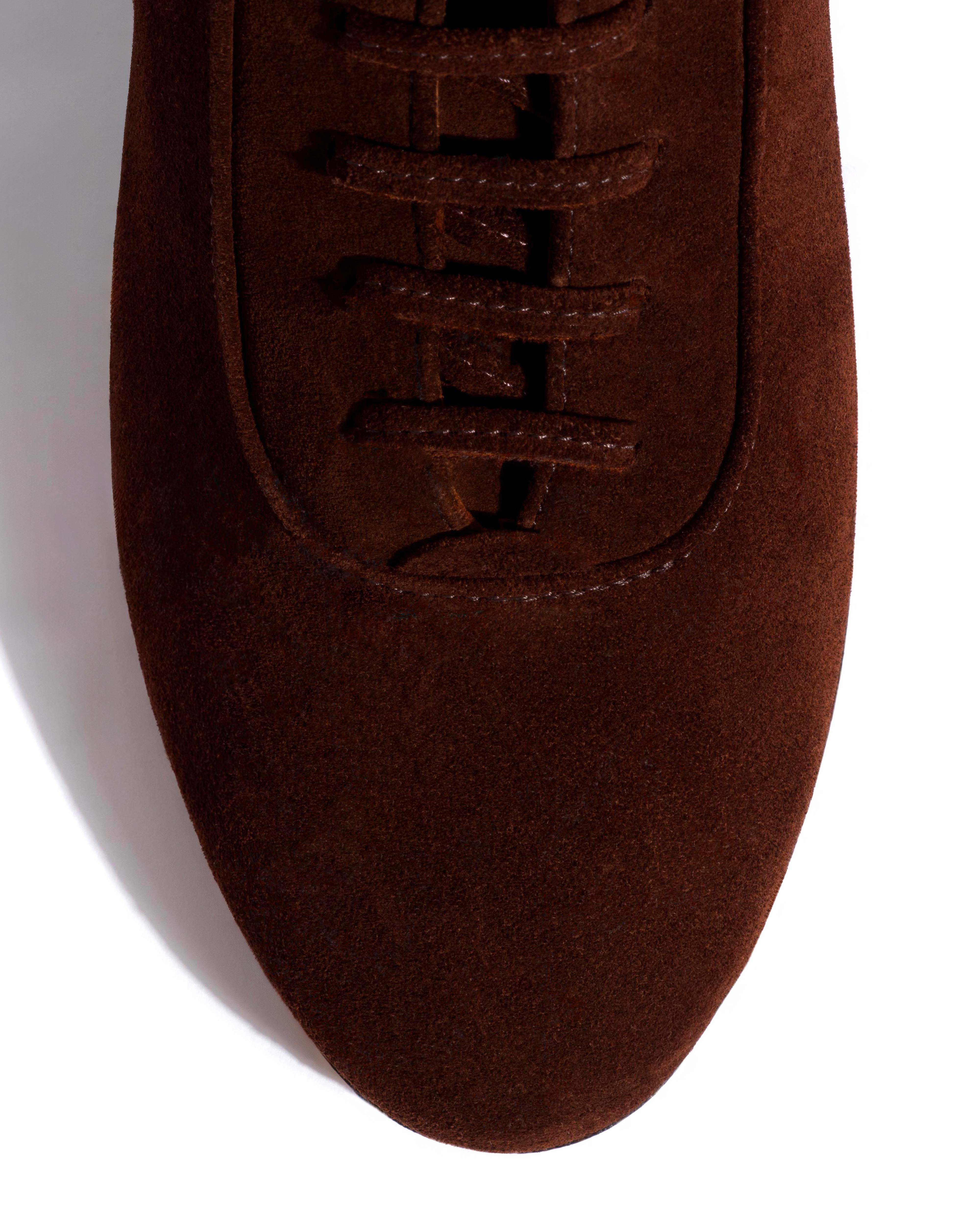 Janie 40 Calf suede Chocolate