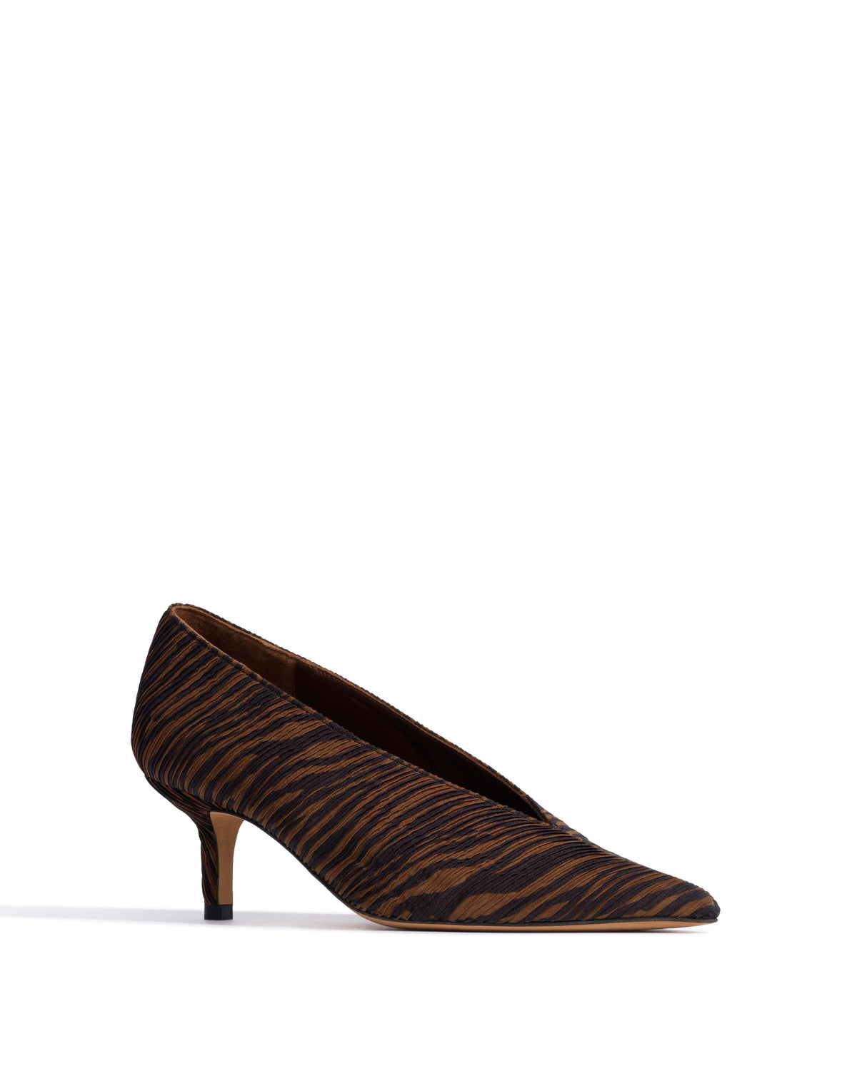Phia 55 pin Pleated zebra Chocolate shades