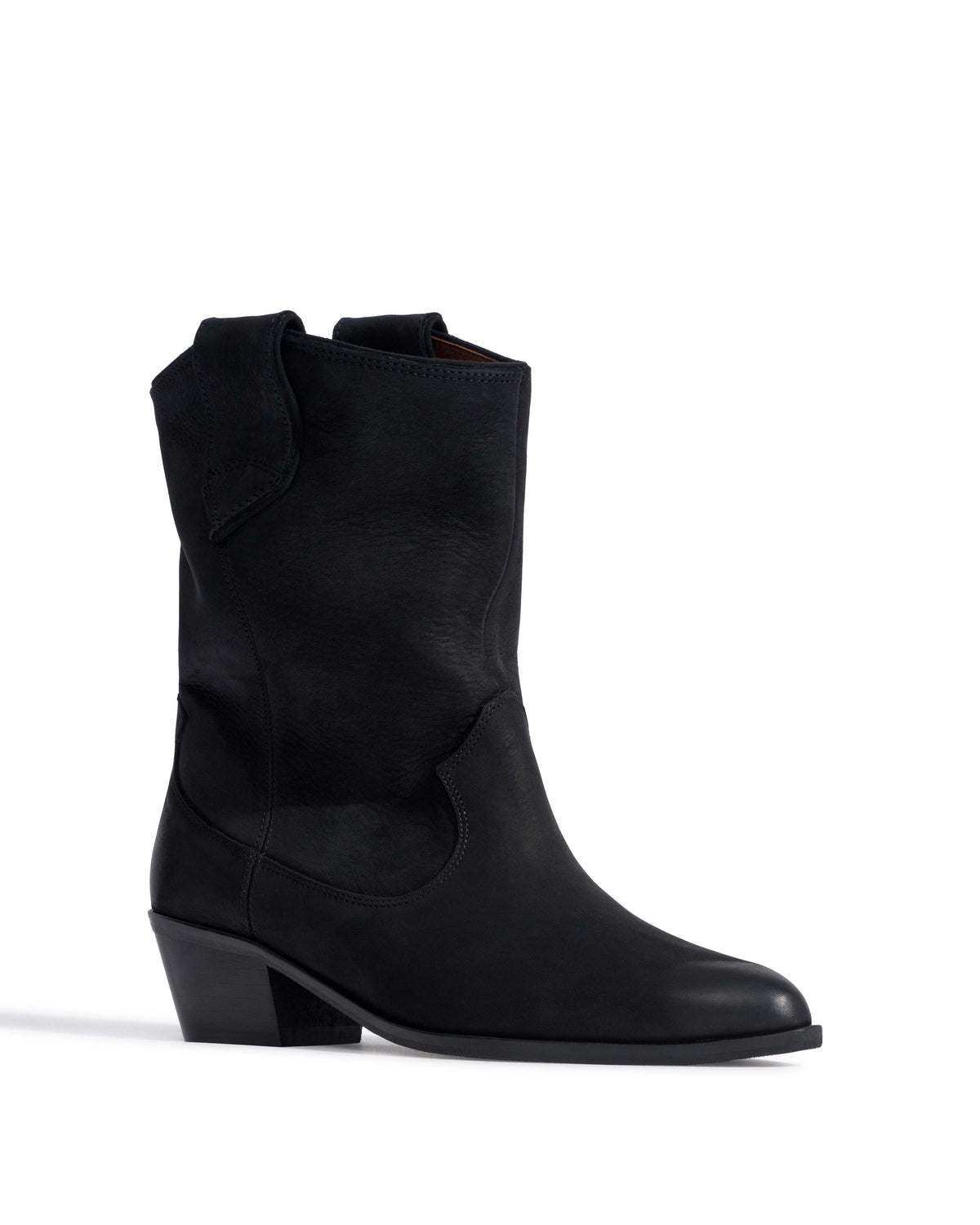 Saseline 35 Soft nubuck calf Black