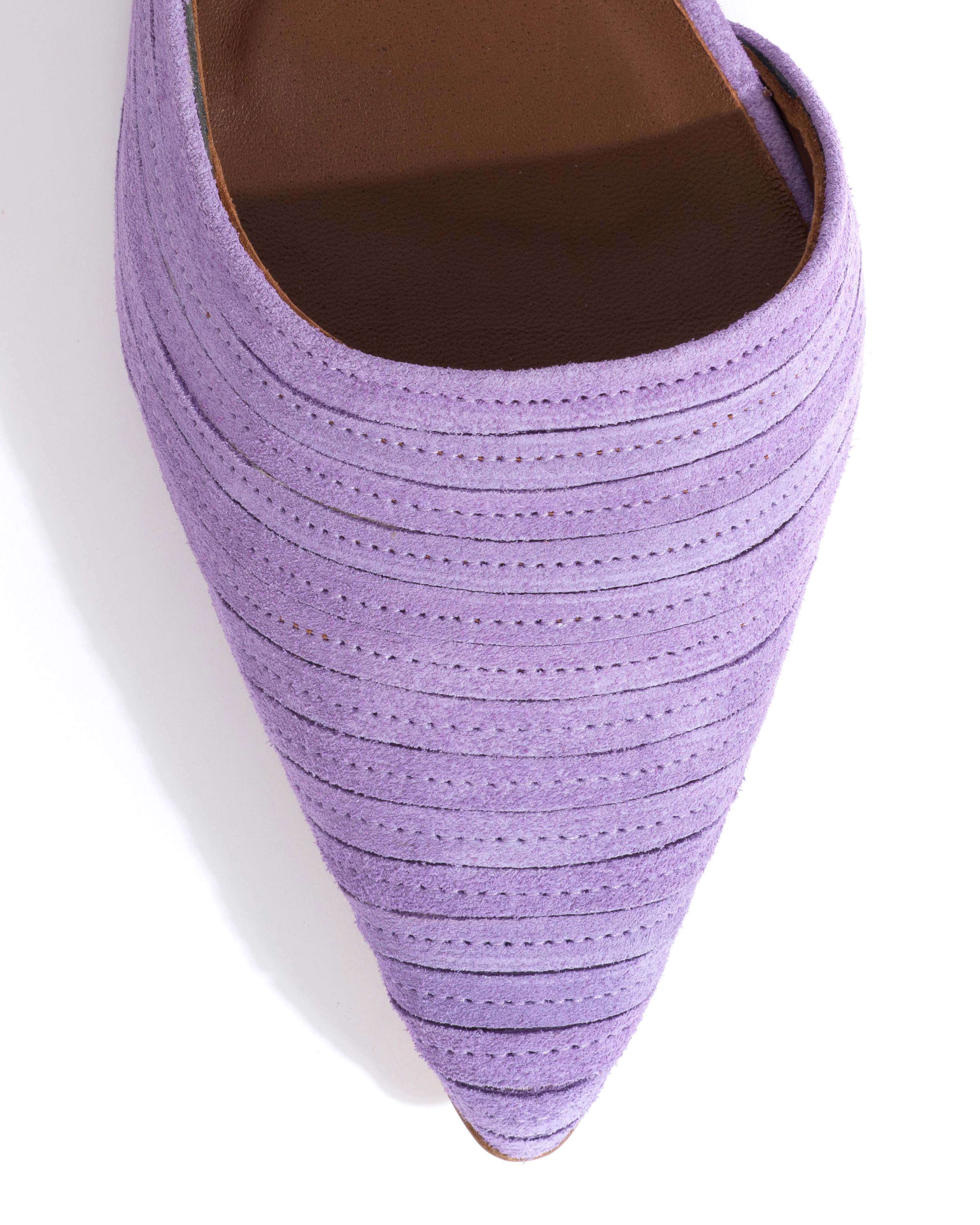 Carla 10 Calf suede Lavender ice