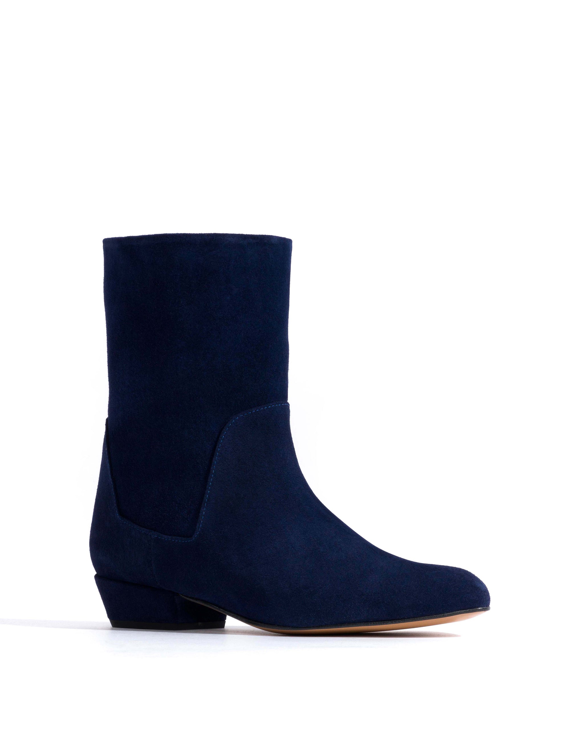Vanni 20 Calf suede Ink blue - Anonymous Copenhagen Ankle boots