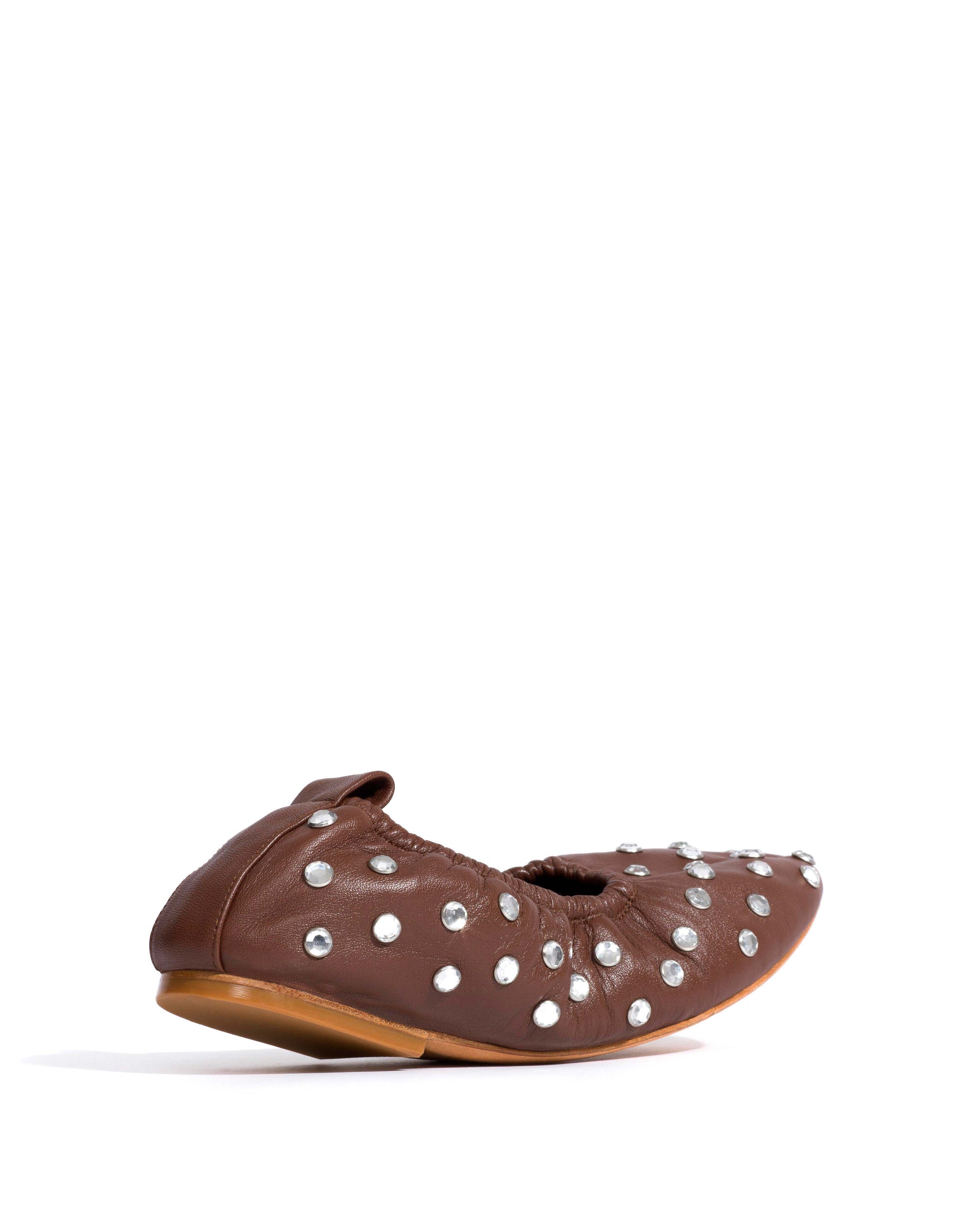 Mirelda crystals Silky lamb Chocolate - Anonymous Copenhagen Flat-loafers & ballerinas & pumps