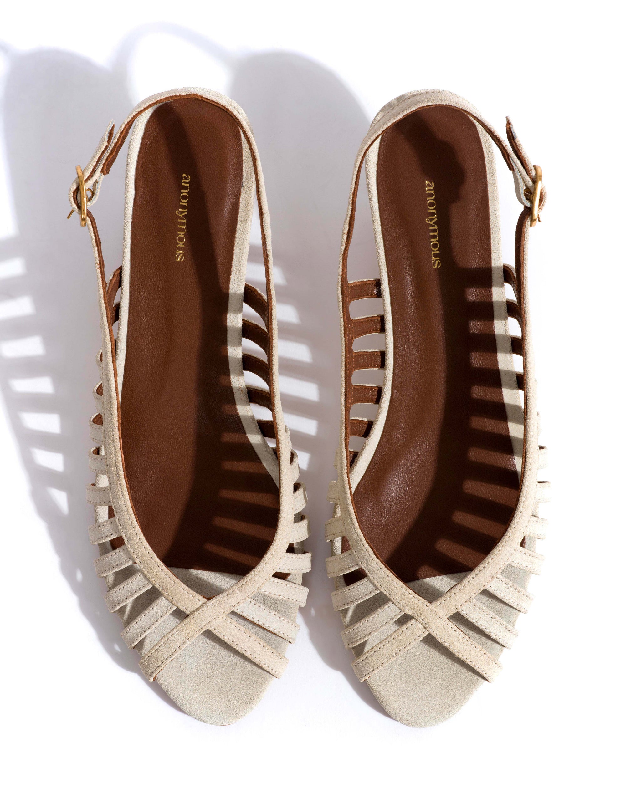 Carminho 40 stiletto Calf suede Antique white - Anonymous Copenhagen Heels