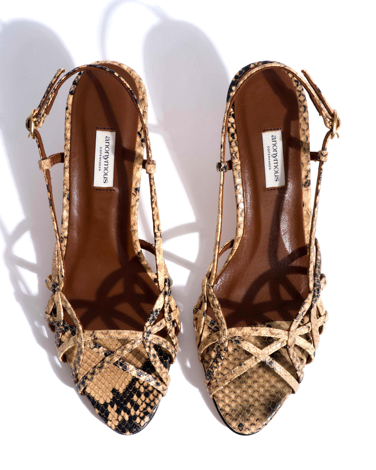 Scarlett 50 kitten Snake calf Natural sand