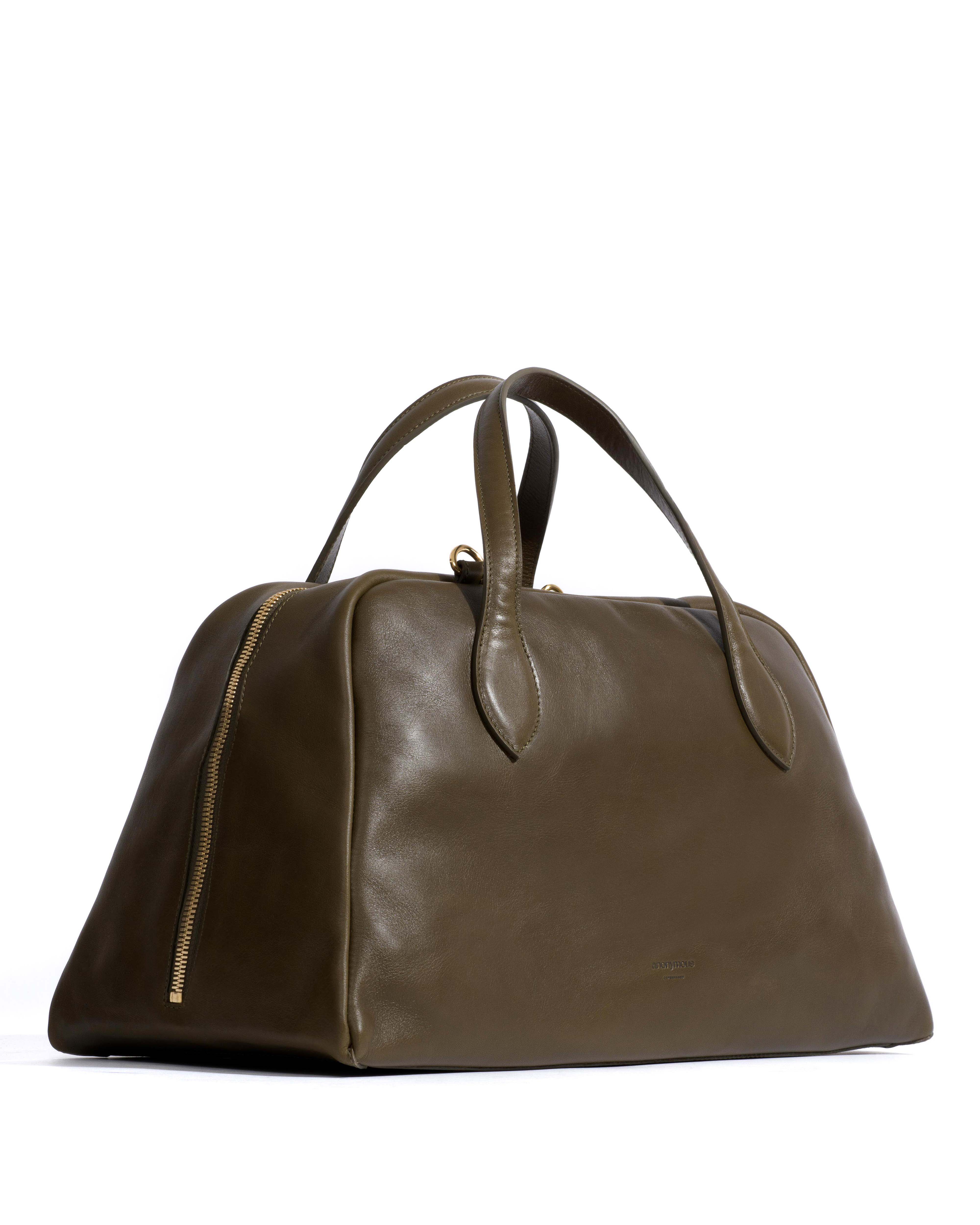 Weekend bowler Vegetal soft calf Forrest green