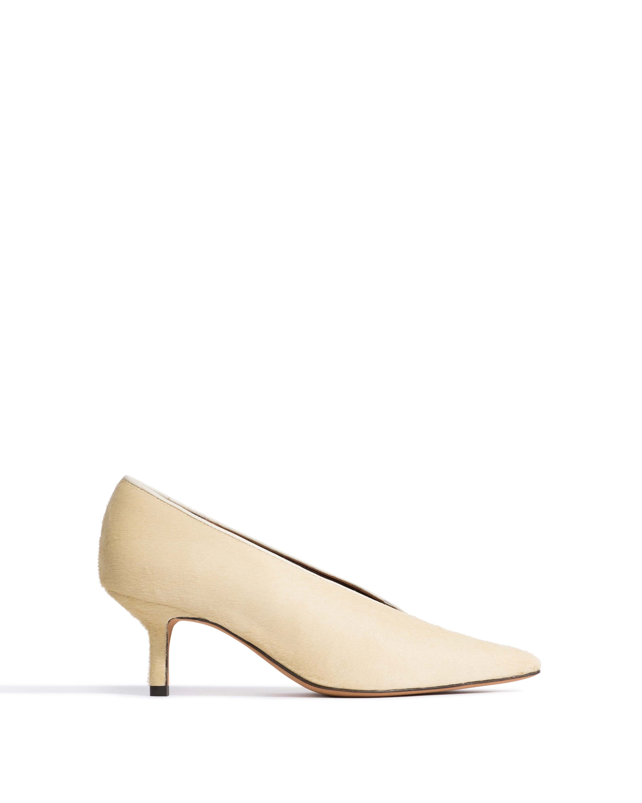 Phia 55 pin Calf hair Ivory - Anonymous Copenhagen Heels