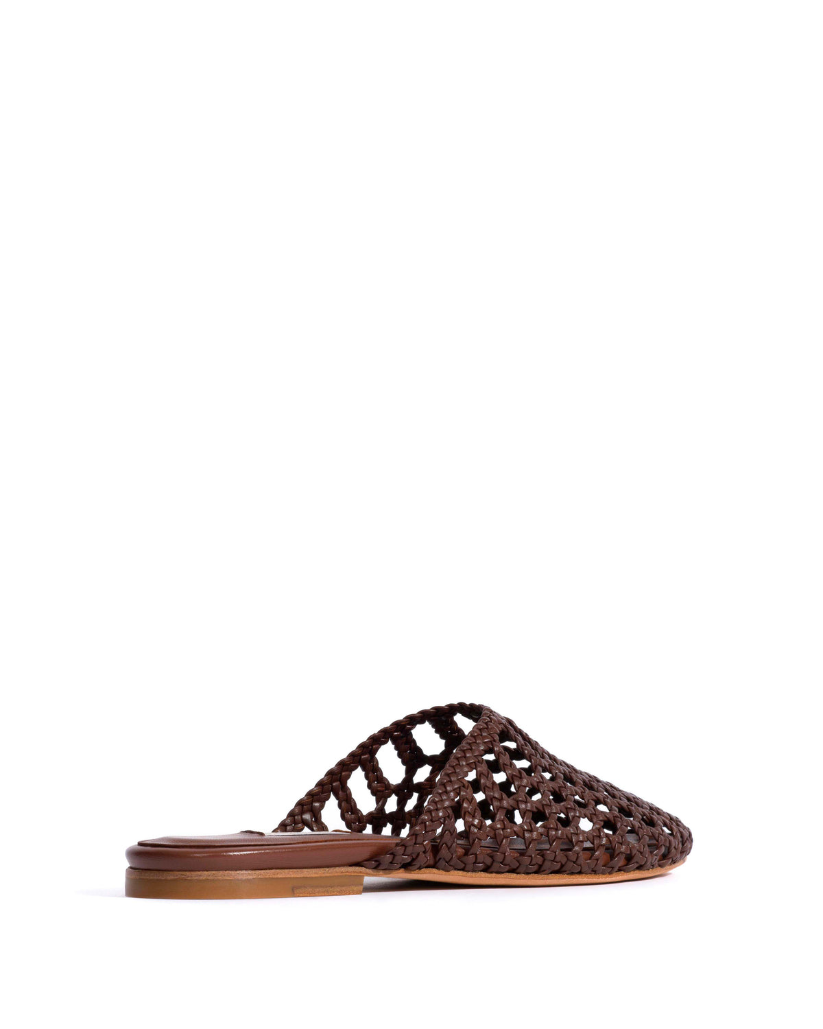 Sabrina 10 hand-braided leather Chocolate