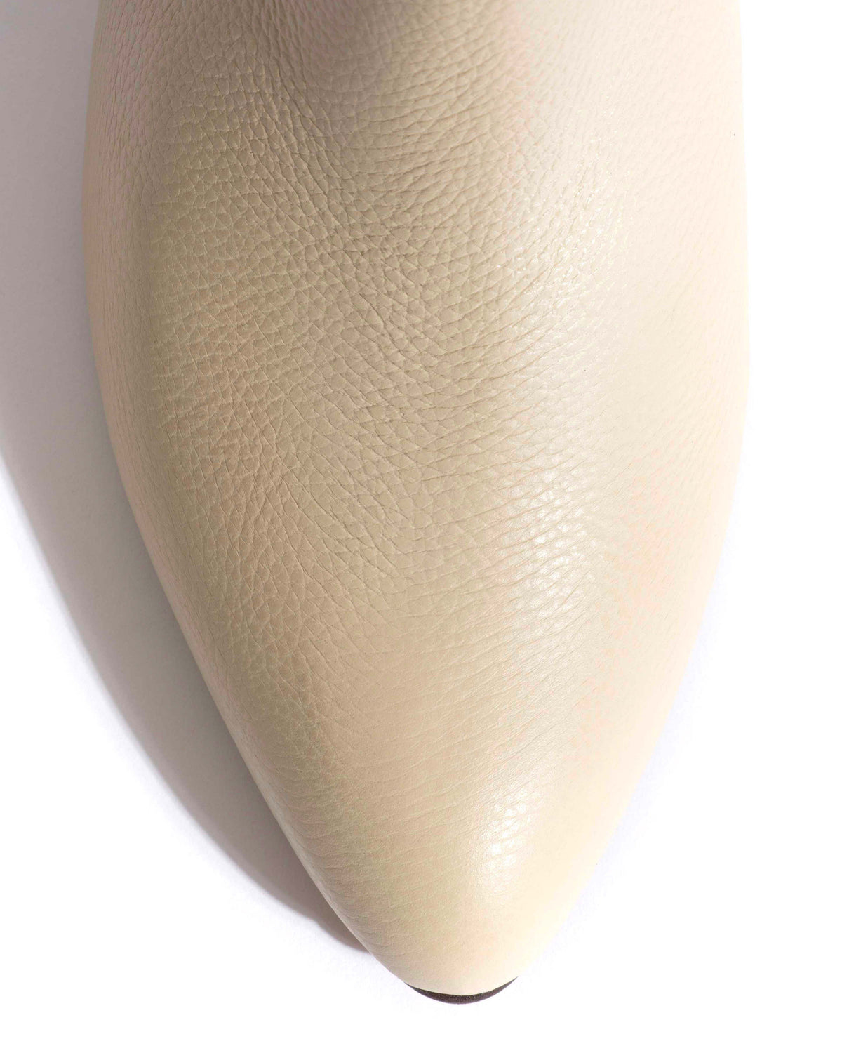 Jasmina 50 stiletto Pebbled soft calf & suede leather White sand