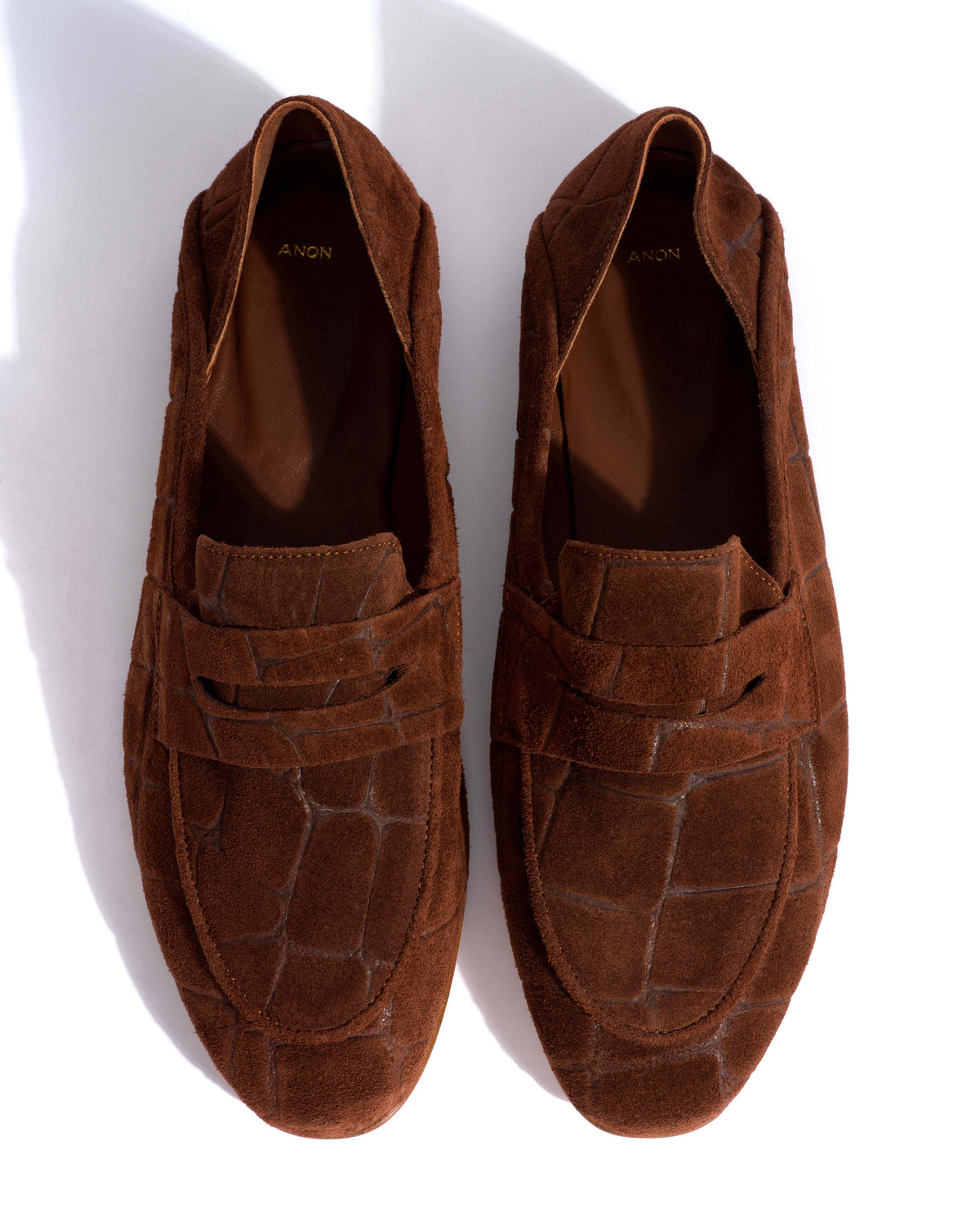 Lindsay Croco calf suede Chocolate