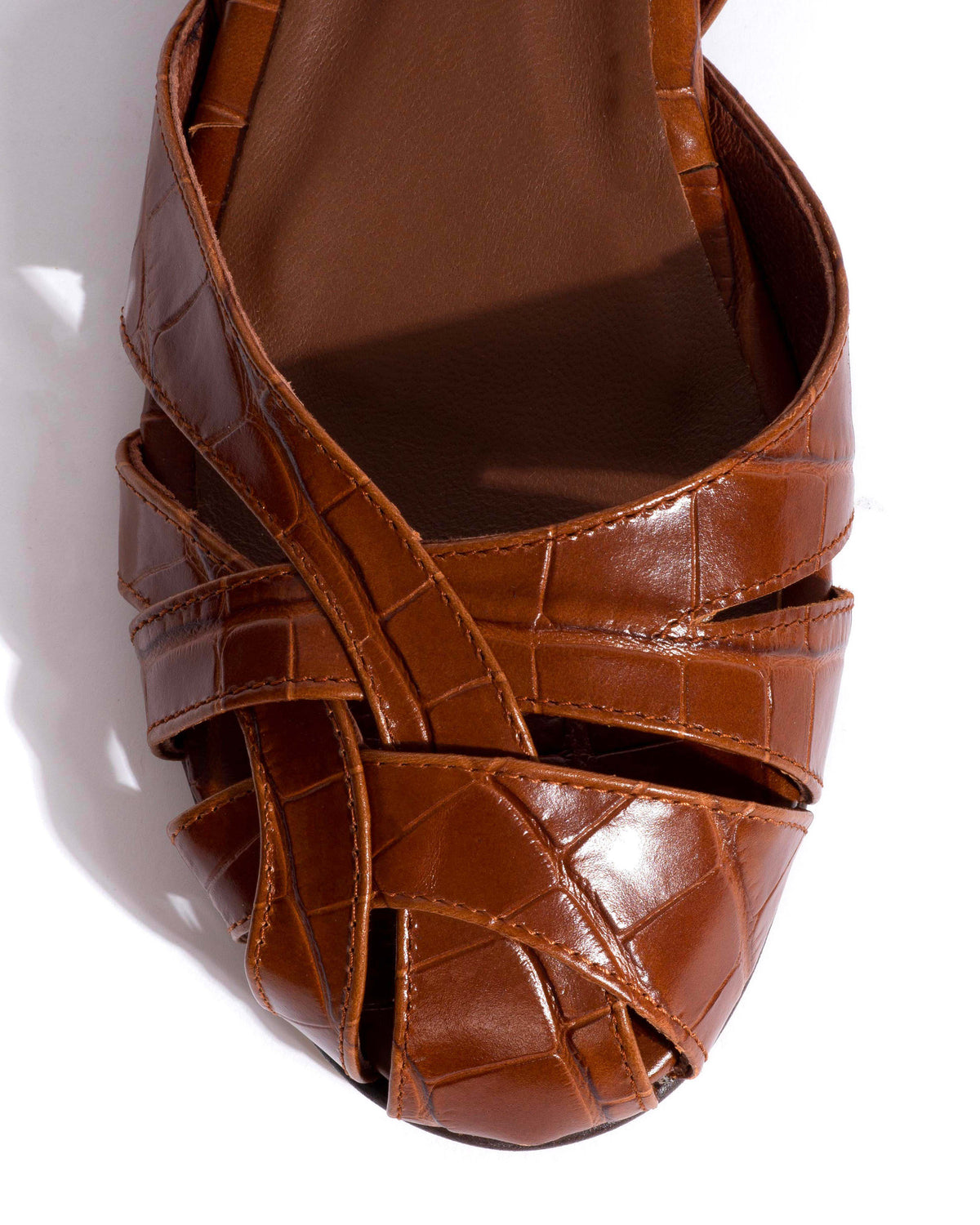 Banie 20 Croco calf Chocolate