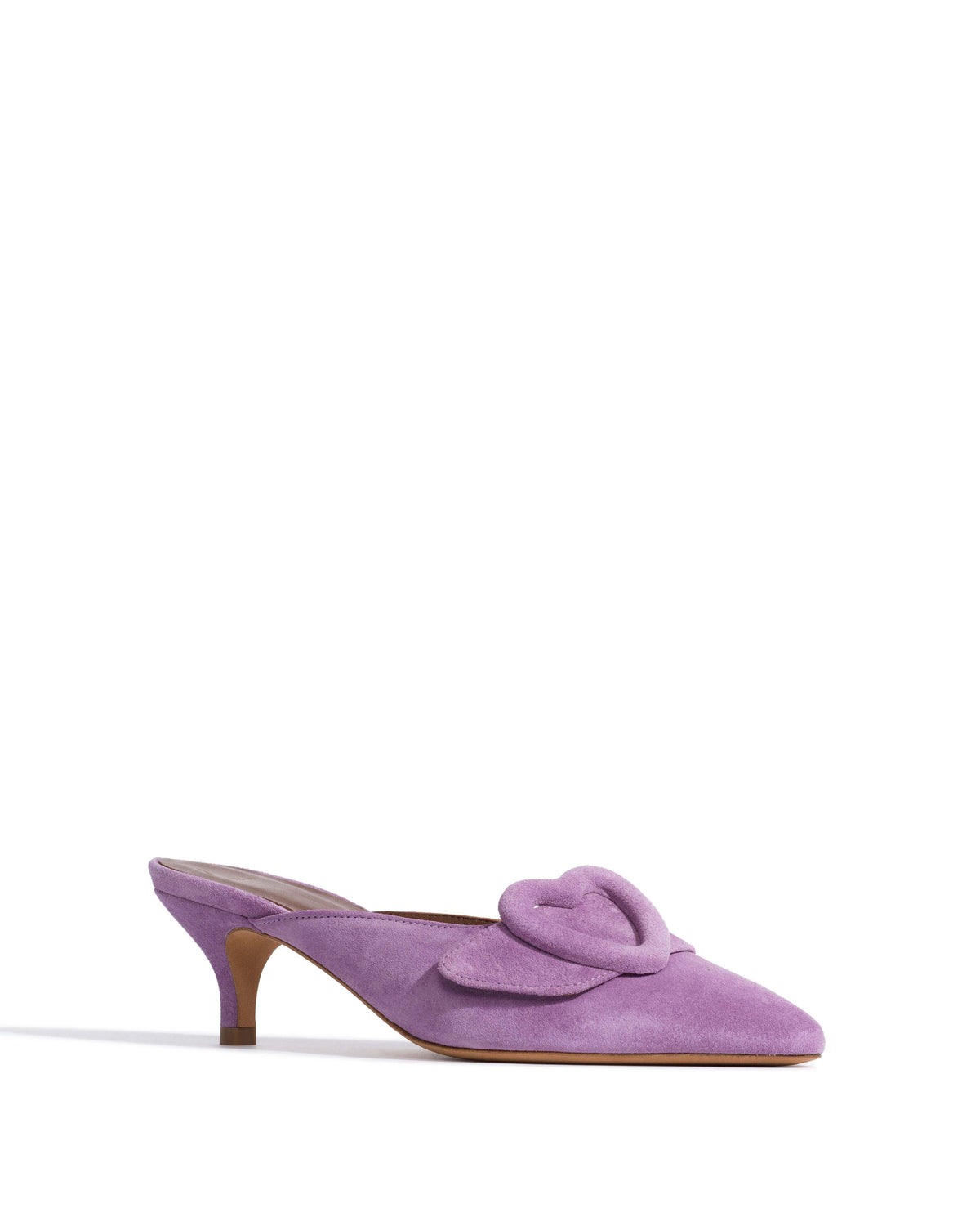 Shila 50 kitten Calf suede Lavender ice