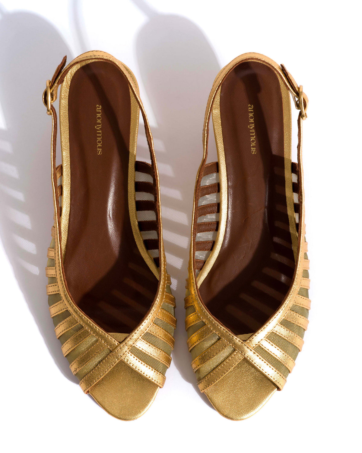 Carminho 40 mesh Metallic goat & mesh Gold