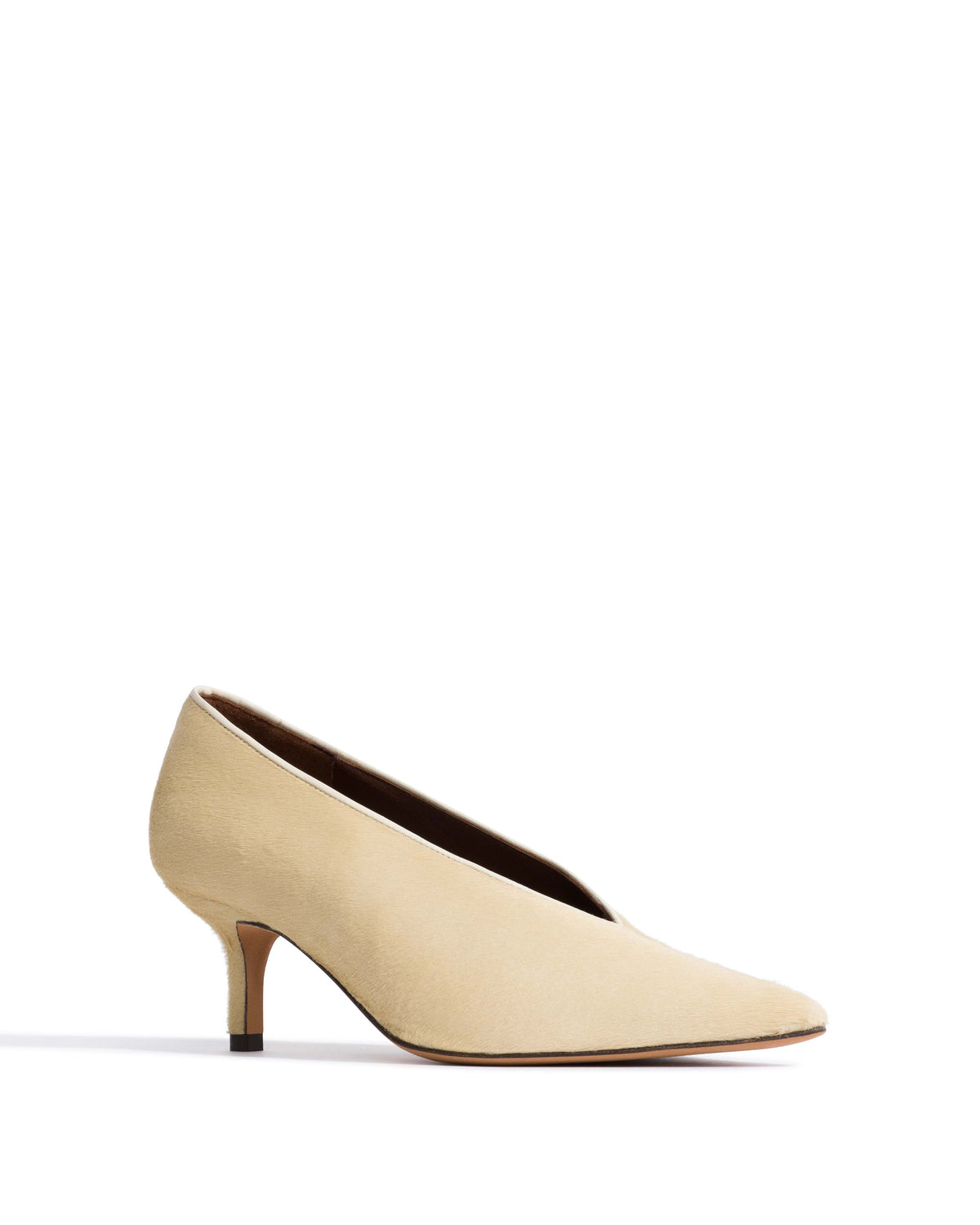 Phia 55 pin Calf hair Ivory