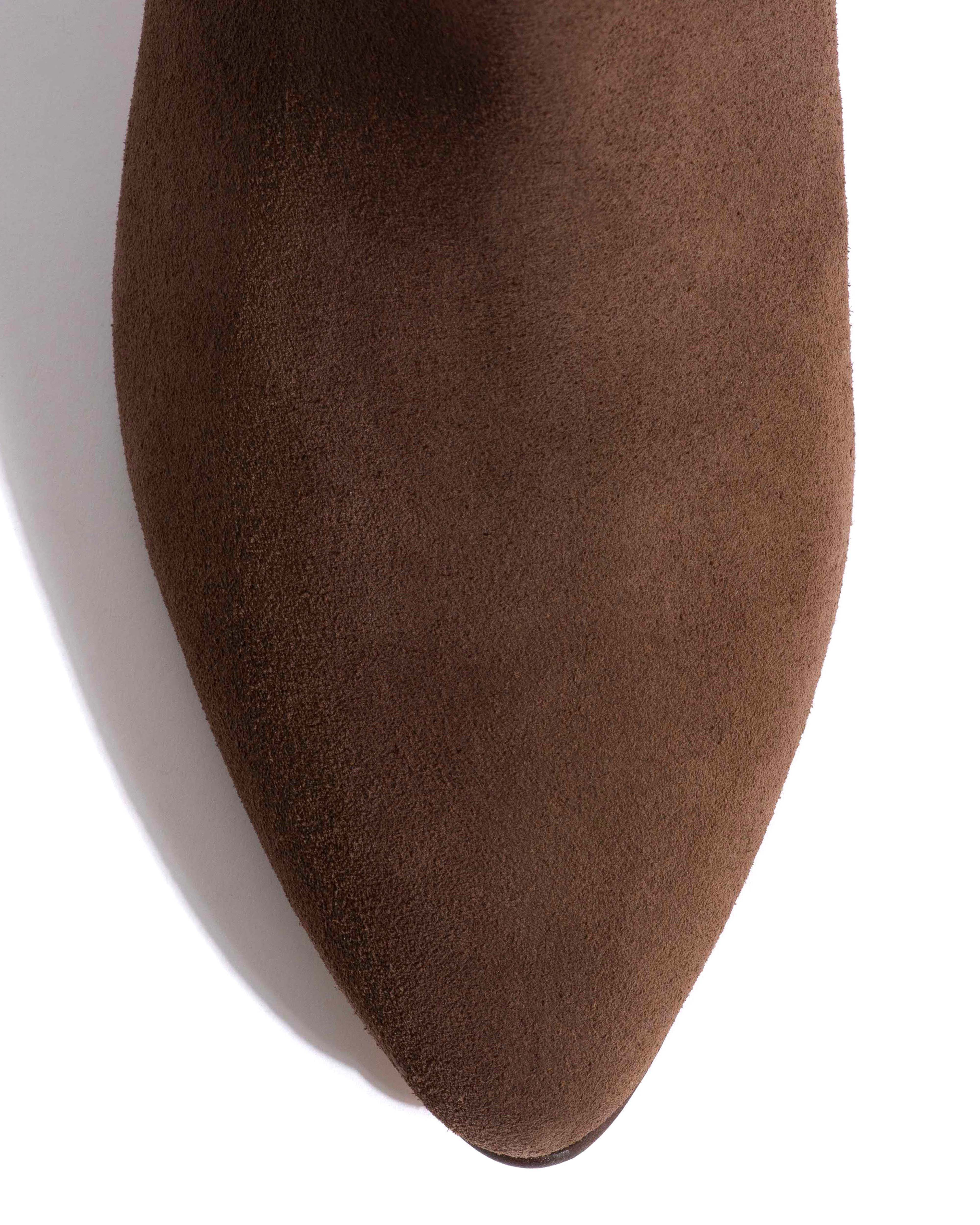 Valle 50 stiletto Calf suede Coffee brown